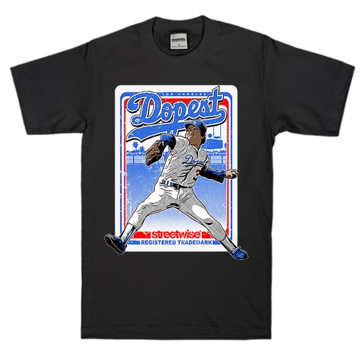streetwise Fernandoma Graphic T-Shirt Black & Royal M-5XL