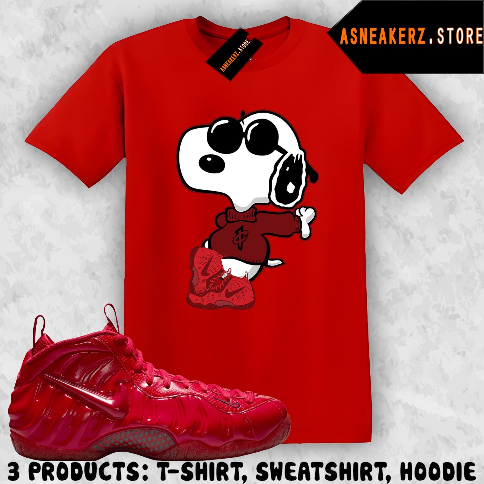 Shirt To Match Foamposite Pro Gym Red 2026 Sneaker Matching Tee Joe Cool T-Shirt