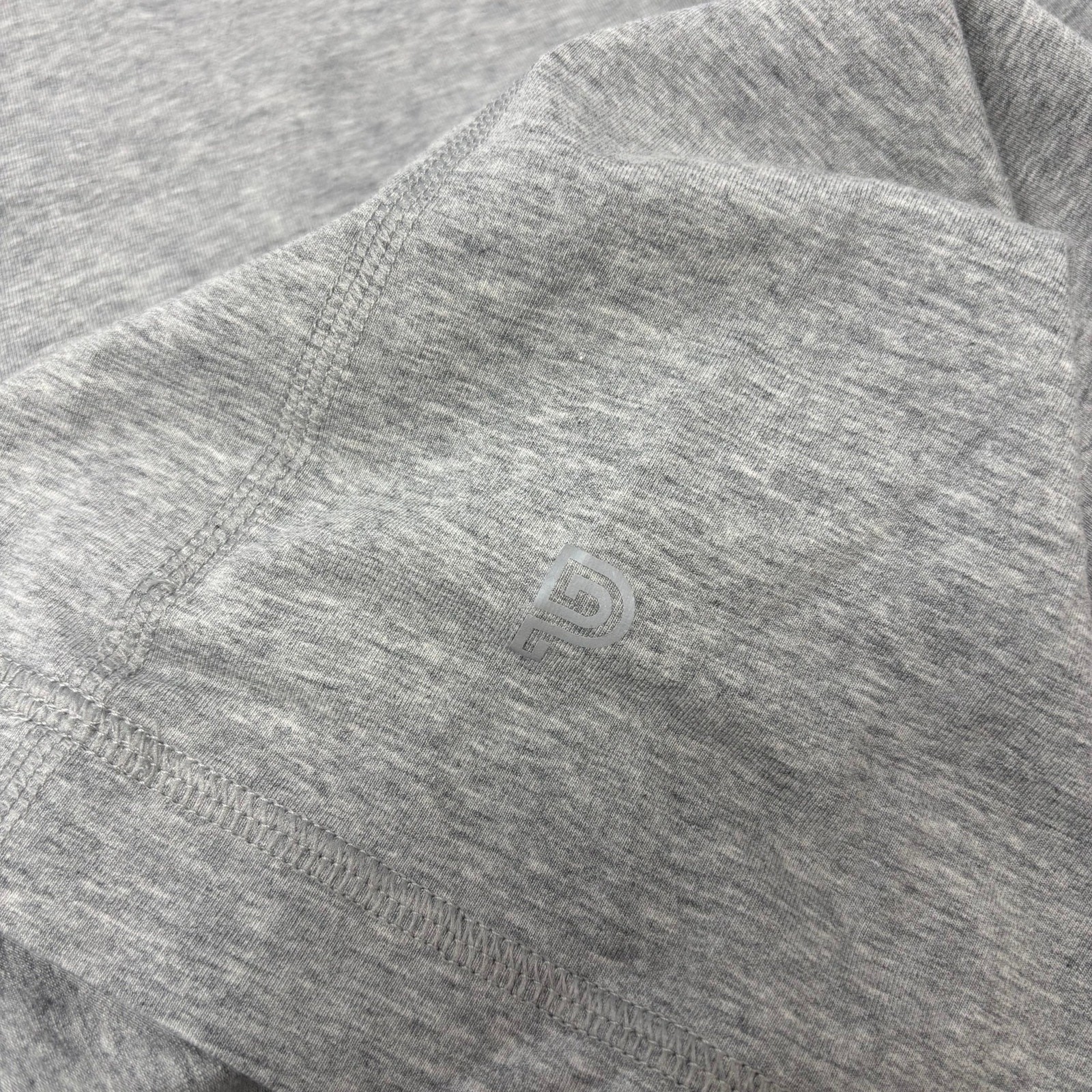 Public Rec Mens 2XL Solid Gray Long Sleeve Cotton Blend Henley Shirt