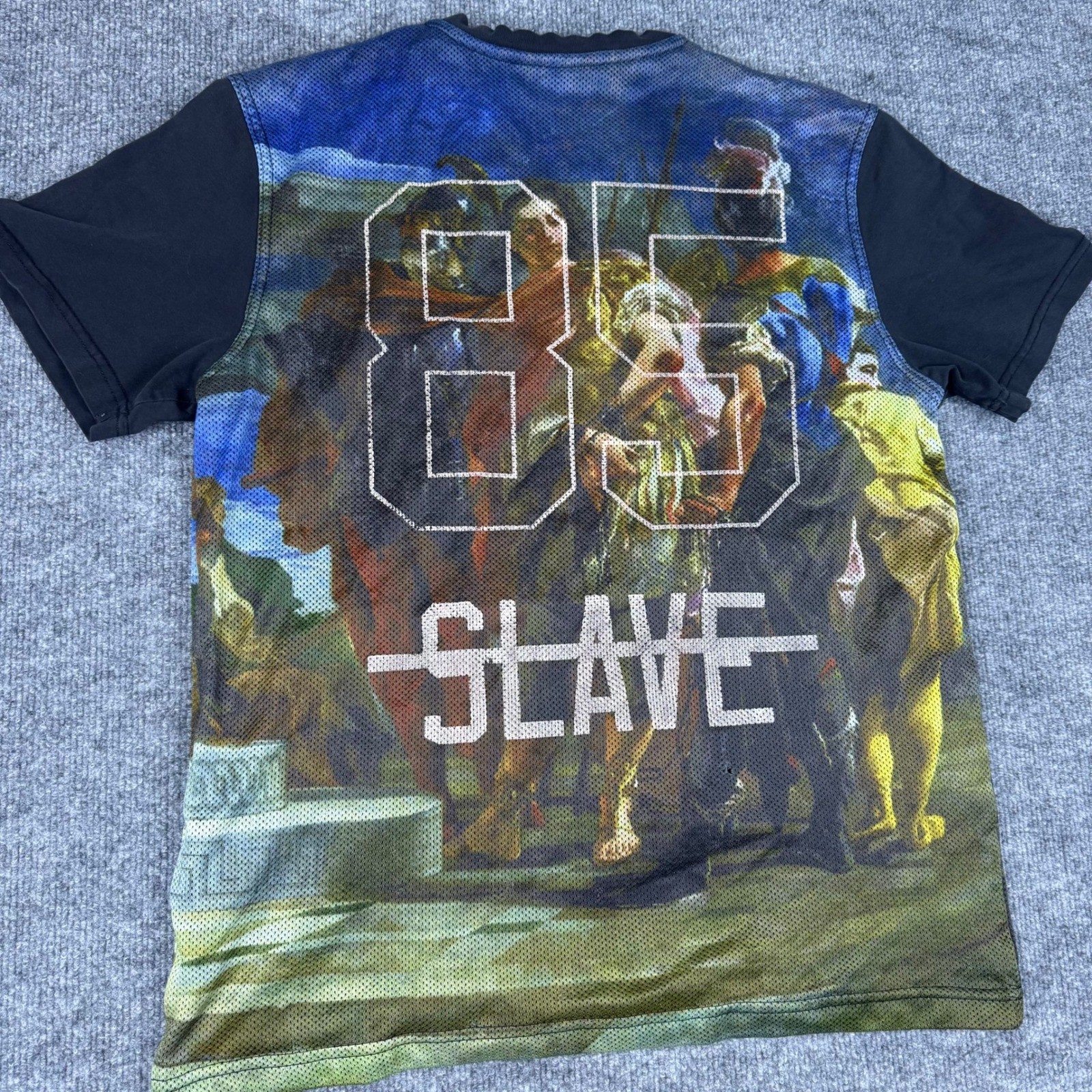 Hudson Outerwear Graphic Rebel Print Jersey T Shirt Men’s L Black Art 85 Slave
