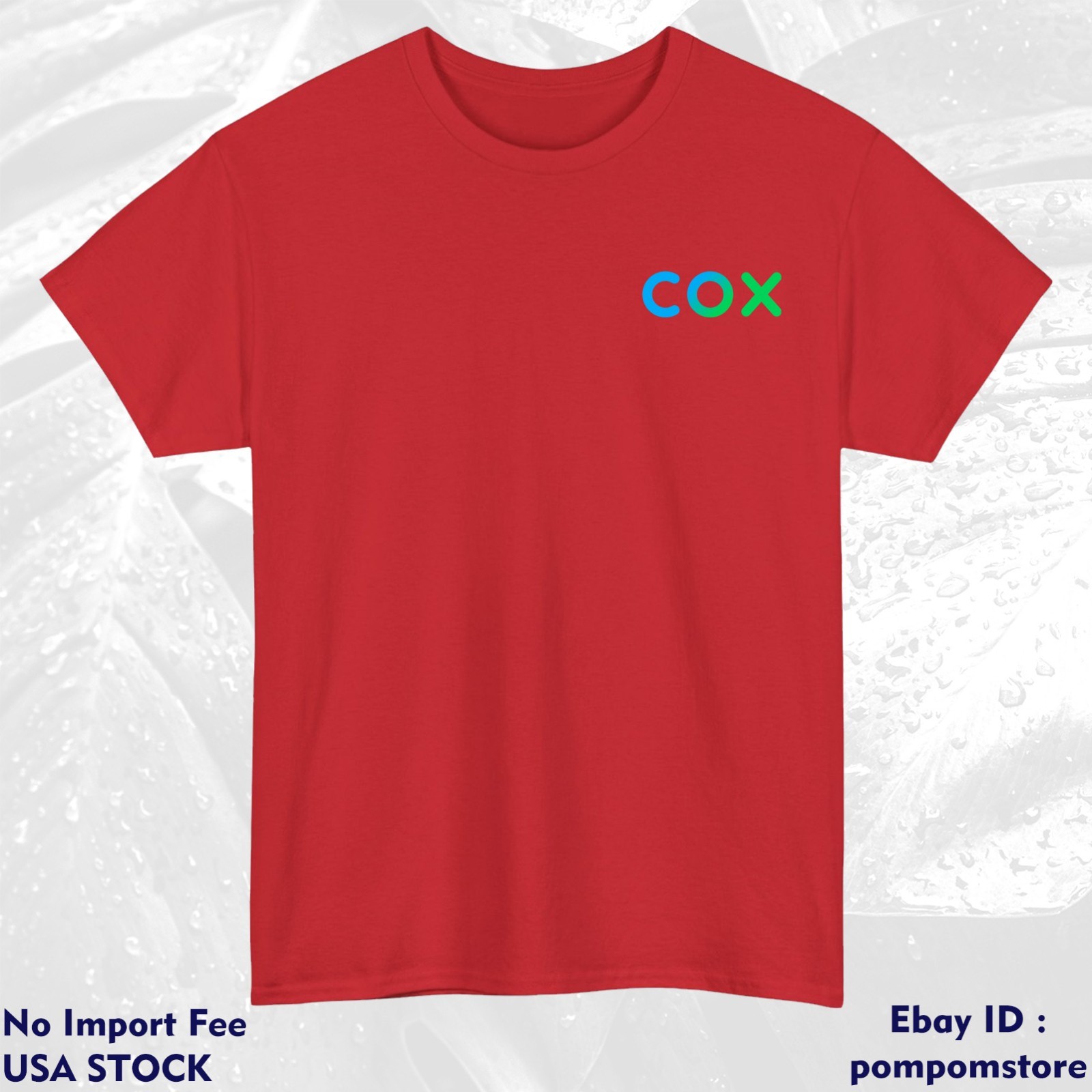 Cox Communications Company Logo Cotton S M L XL 2XL 3XL 4XL 5XL Made In USA