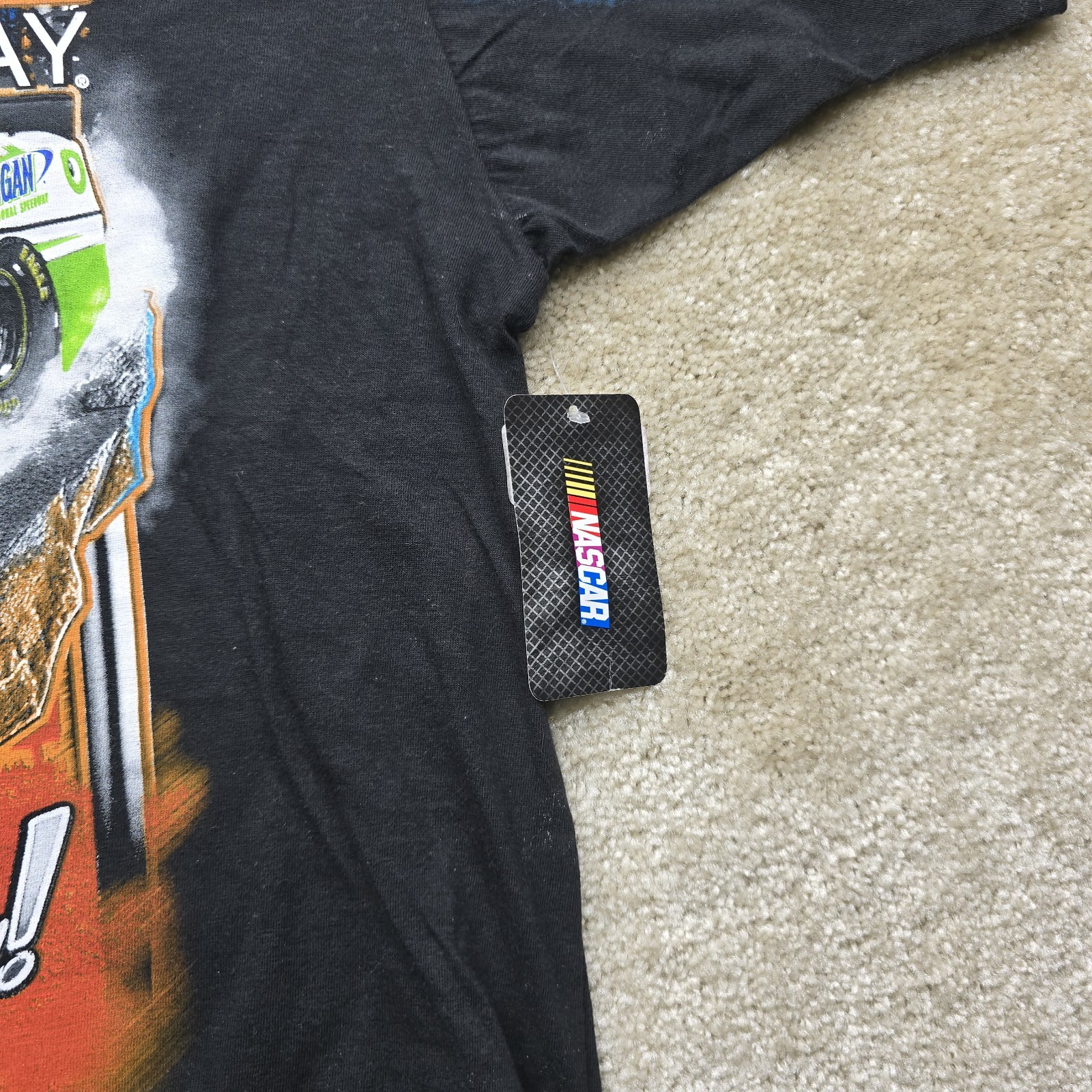 NWT Michigan International All Over Print NASCAR Racing Shirt XXL