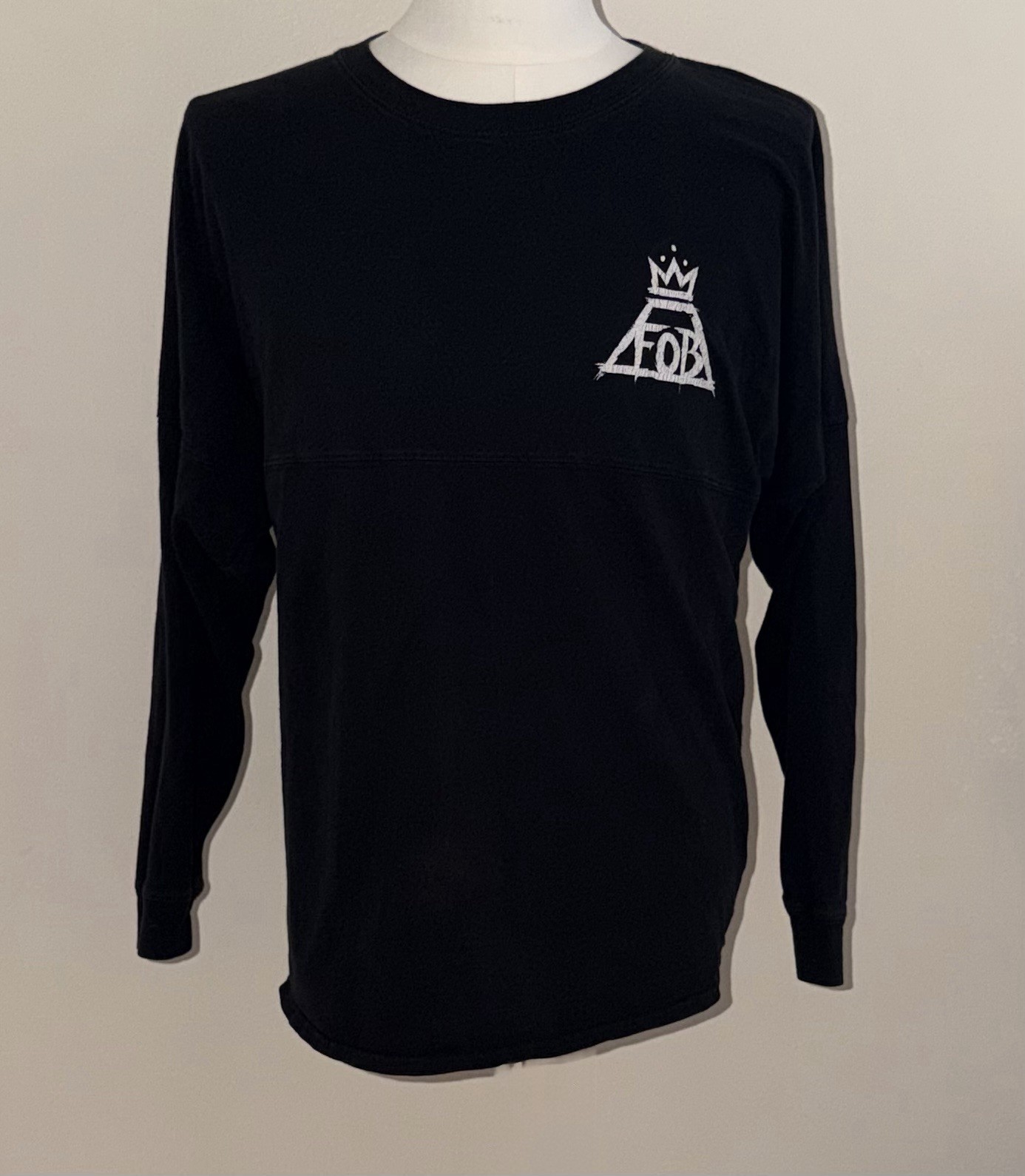 Fall Out Boy FOB This Is Ur Culture J.America Long Sleeve Black T-Shirt Size S/M
