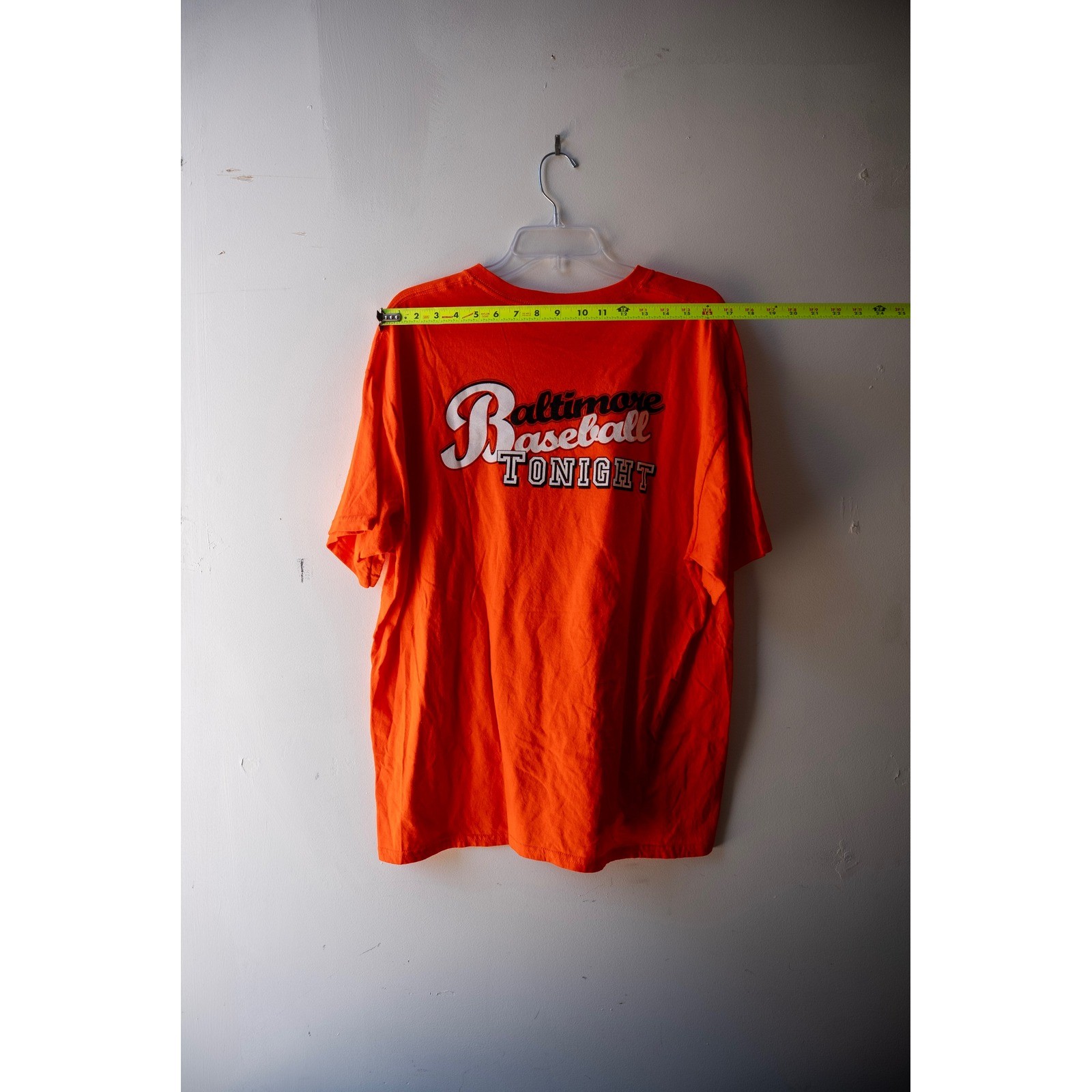 Baltimore Baseball 2011 Opening Day Shirt Mens XL Orange 105.7 The Fan Radio Tee