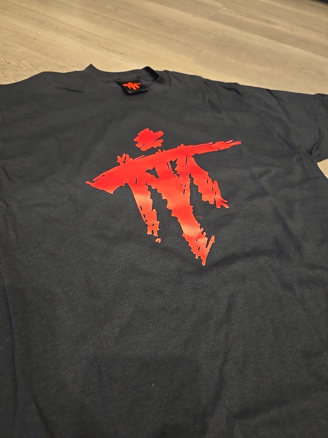 IRON Other Side Mike TYSON BOXING Black T SHIRT SAMURAI LOGO MT Deadstock XL