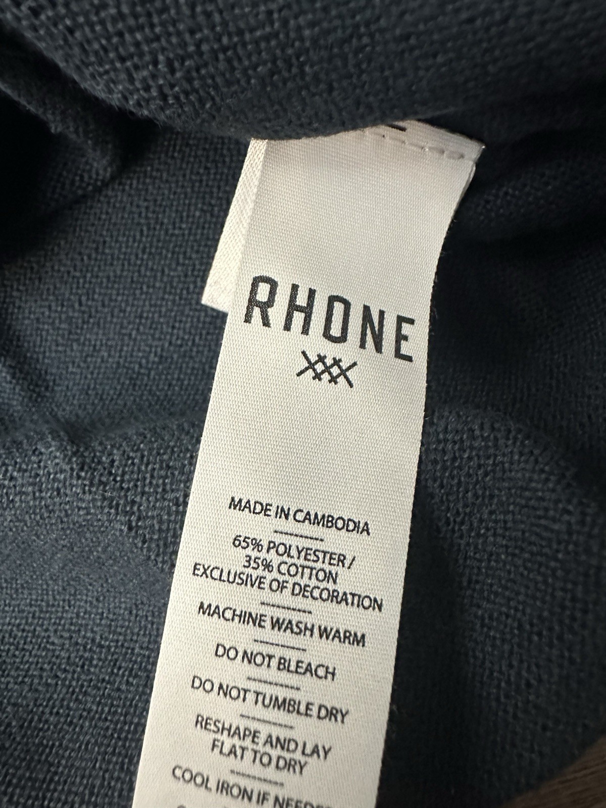 Rhone Compass Knit Tee Men’s Large Deep Sea Blue/ True Navy