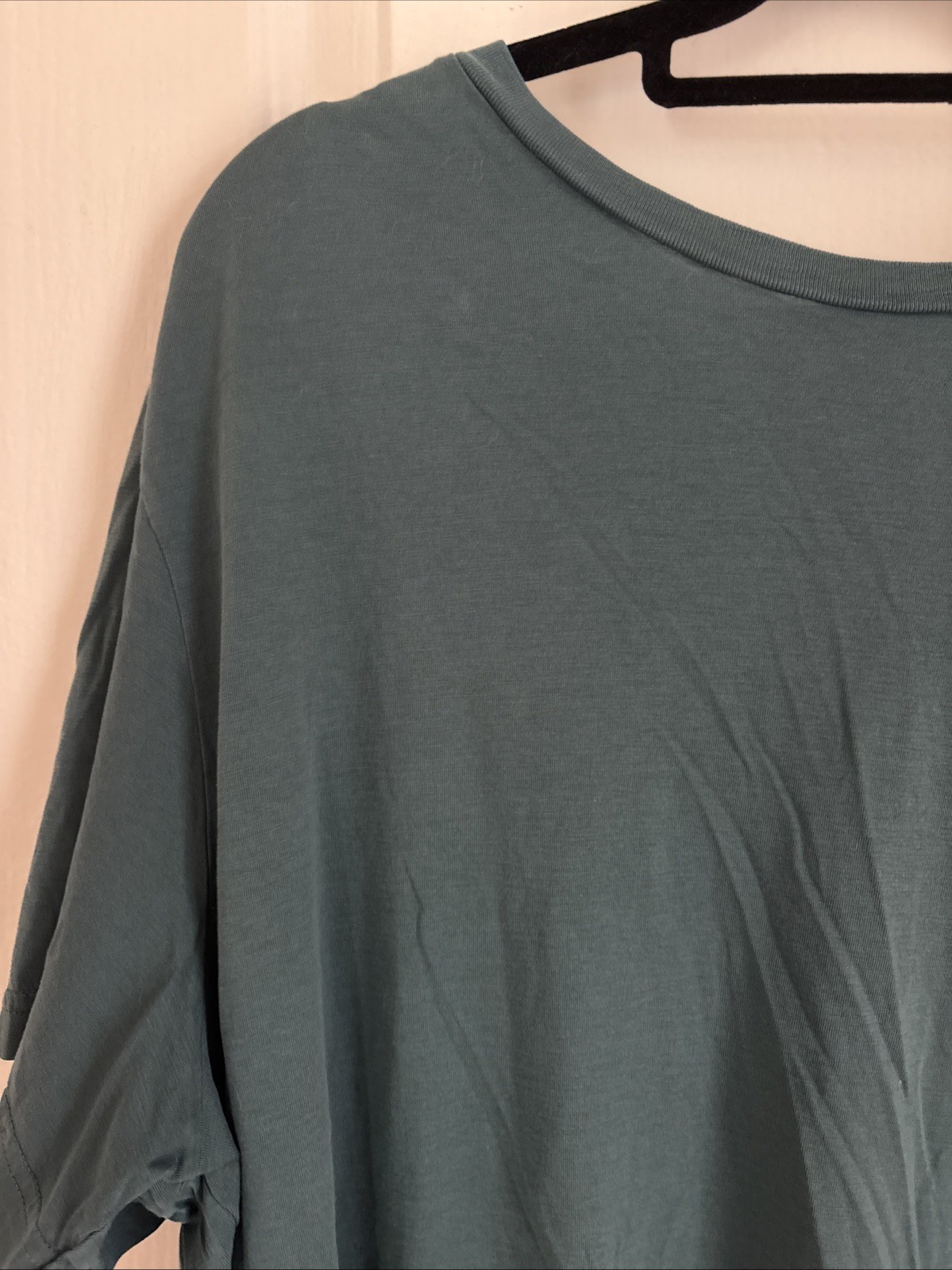 Mens UnTuckit EcoSoft Pocket Tee T Shirt Pima Cotton Crewneck Teal Sz XXX Large
