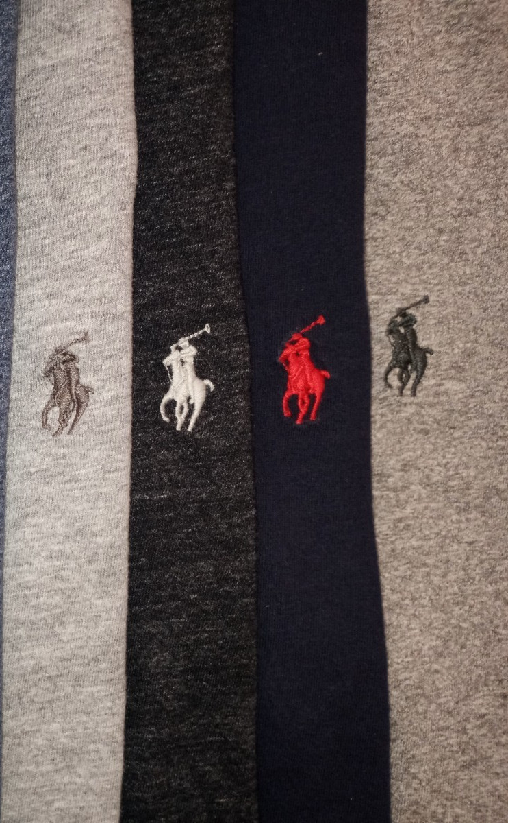 😃Lot 8 Ralph Lauren Polo V-NECK Short Sleeve Men T-Shirts M Medium 3 NWOT