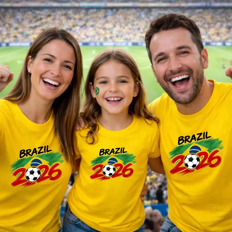 2026 World Cup Country Flag Soccer T-Shirt USA Canada Brazil Mexico Tee