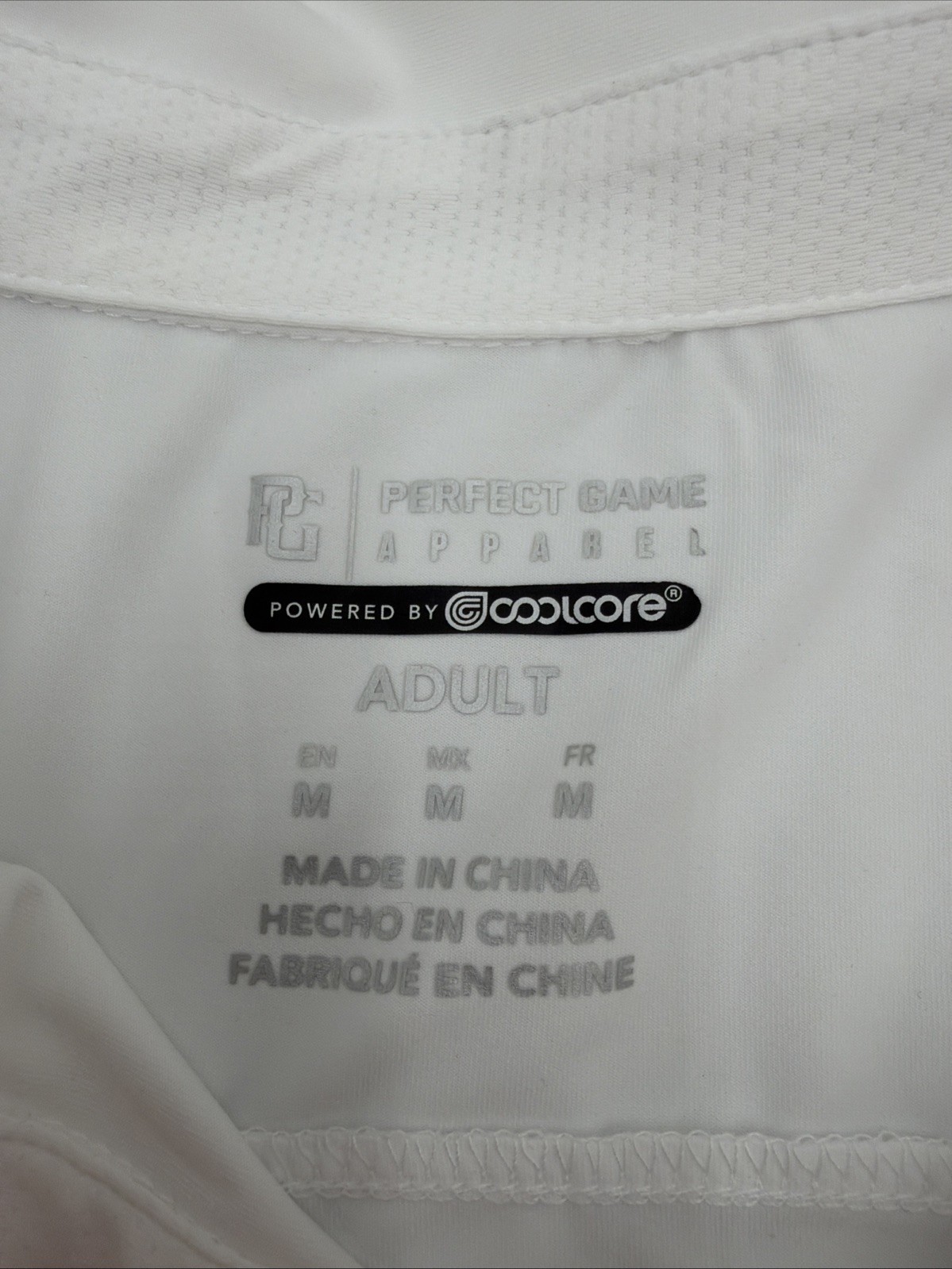 Men’s Sz M Perfect Game Baseball White Long Pullover Shirt Festival Bubble