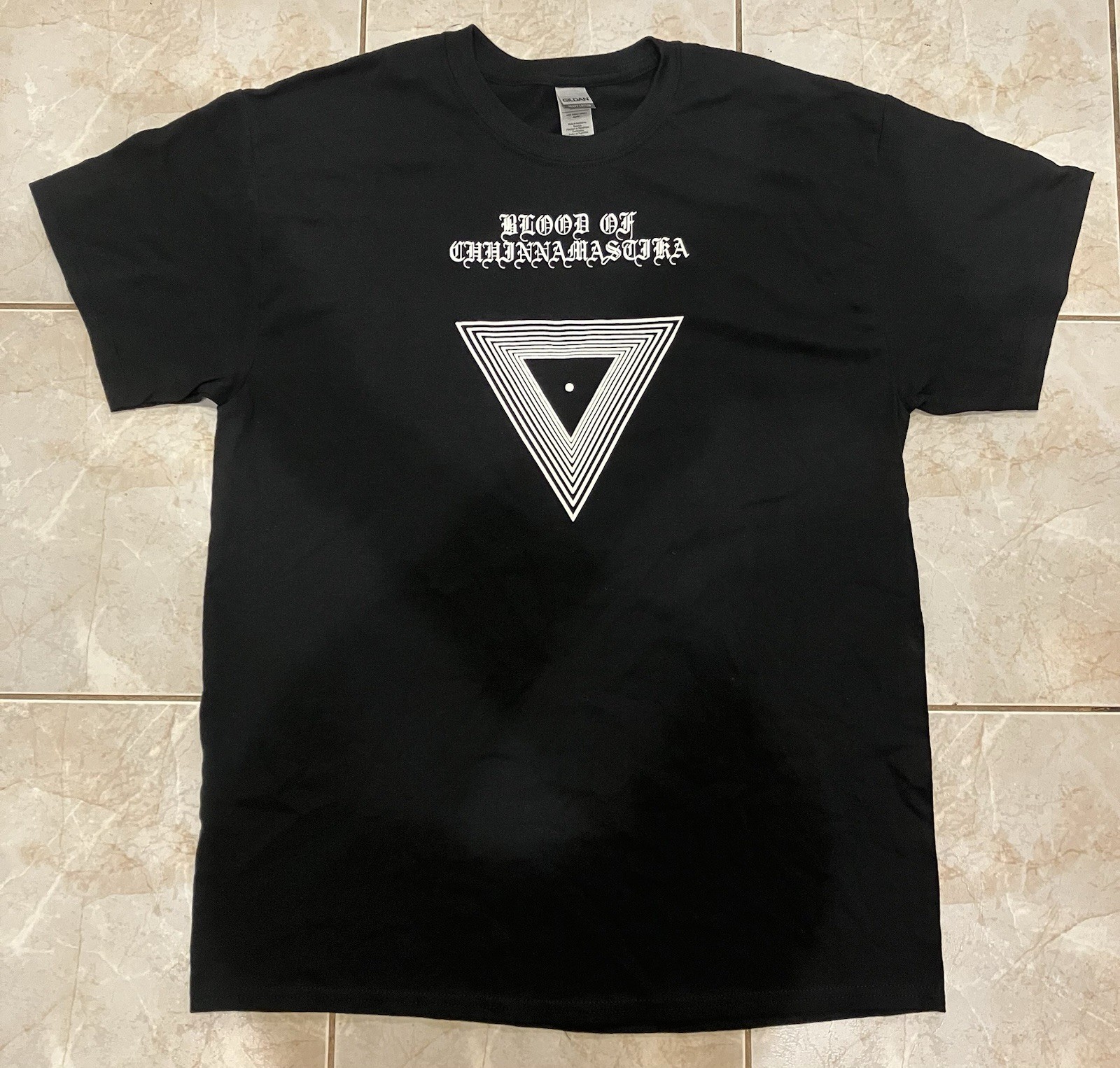 Early 20s Blood Of Chhinnamastika “logo” tee Deterge Sarin Snow Striations
