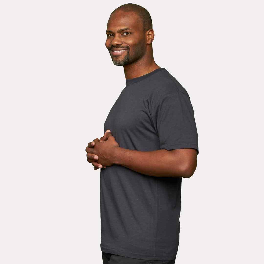 Men’s Crew Neck Bamboo Viscose T-Shirts Big Boy Bamboo Sizes S-8XL