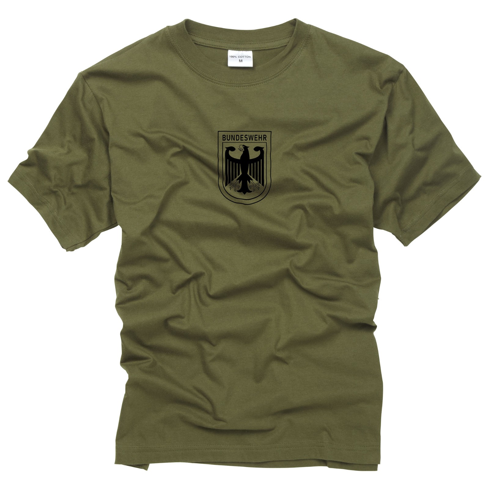 Army T Shirt German Bundeswehr Eagle Printed Combat Tactical Cotton Short Sleeve
