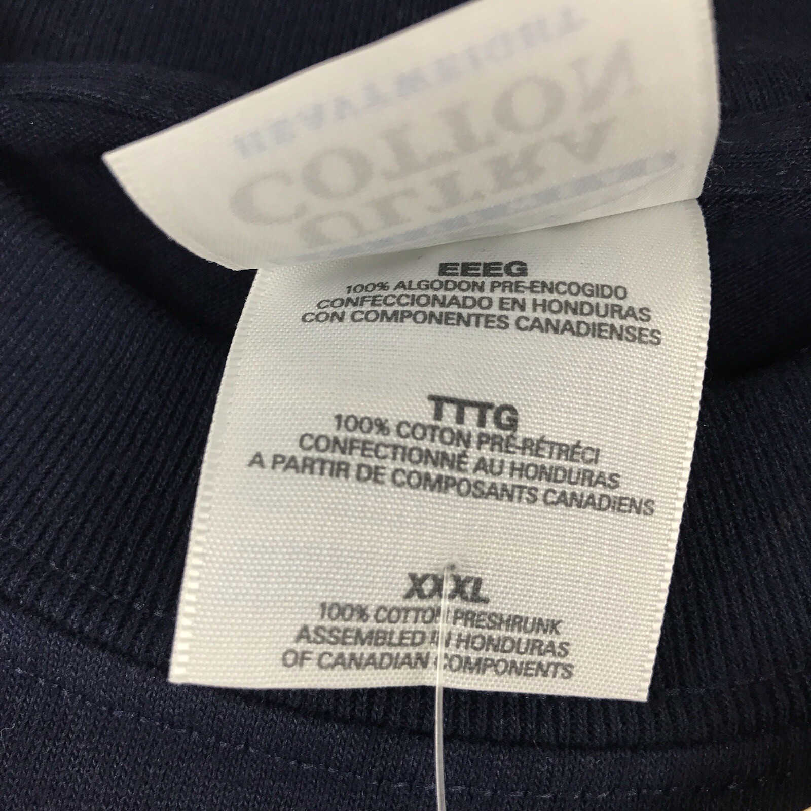 Maine Quilts Shirt Mens 3XL Blue Crew Neck Short Sleeves Crossroad Designs NWT