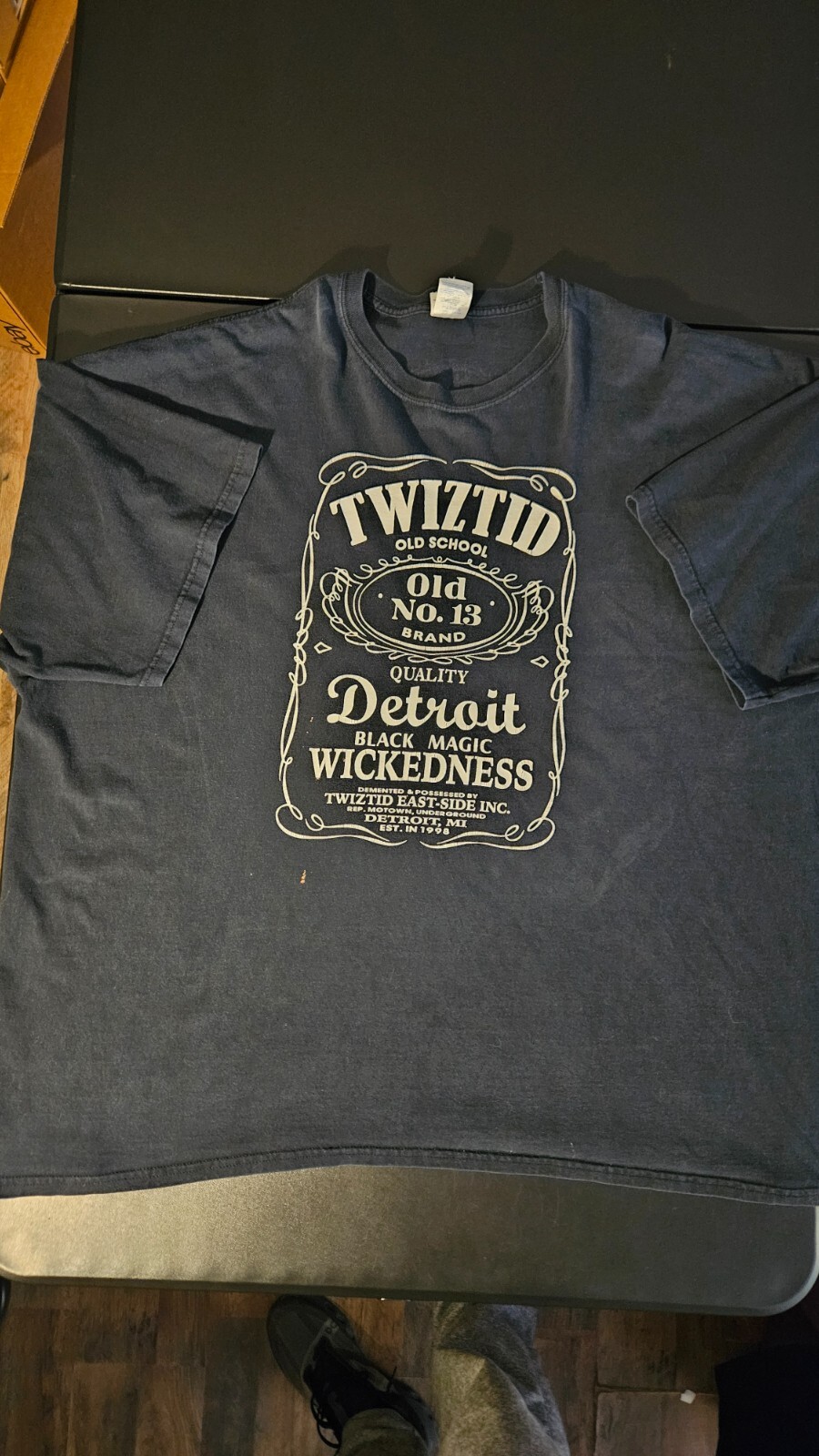 Rare Twiztid Rap Tee Mens 5XL Black Shirt Old No.13 Brand Detroit Graphic