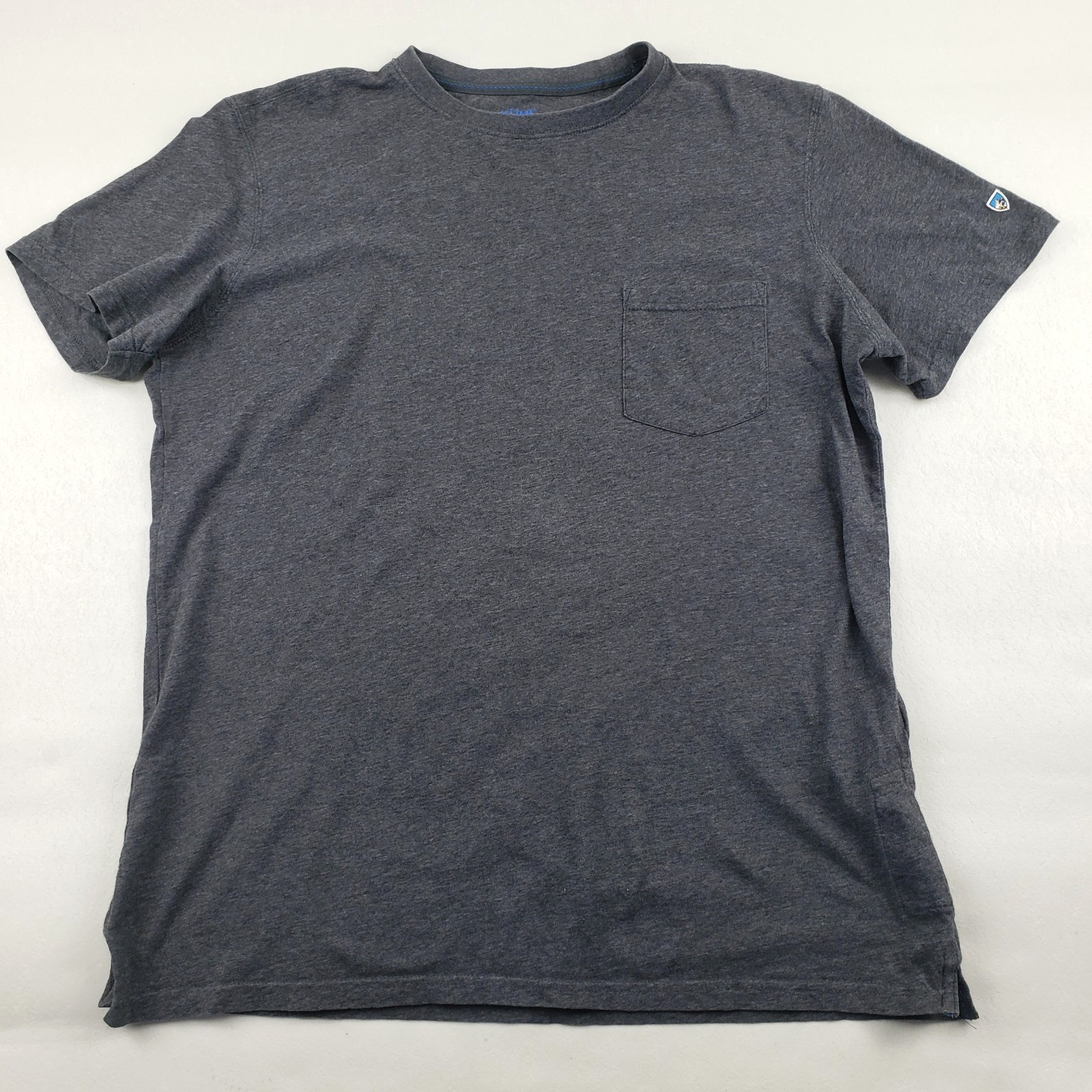 Kuhl Wildfibre Organic Cotton Tee Mens Large Gray Short Sleeve Crew Neck Shirt
