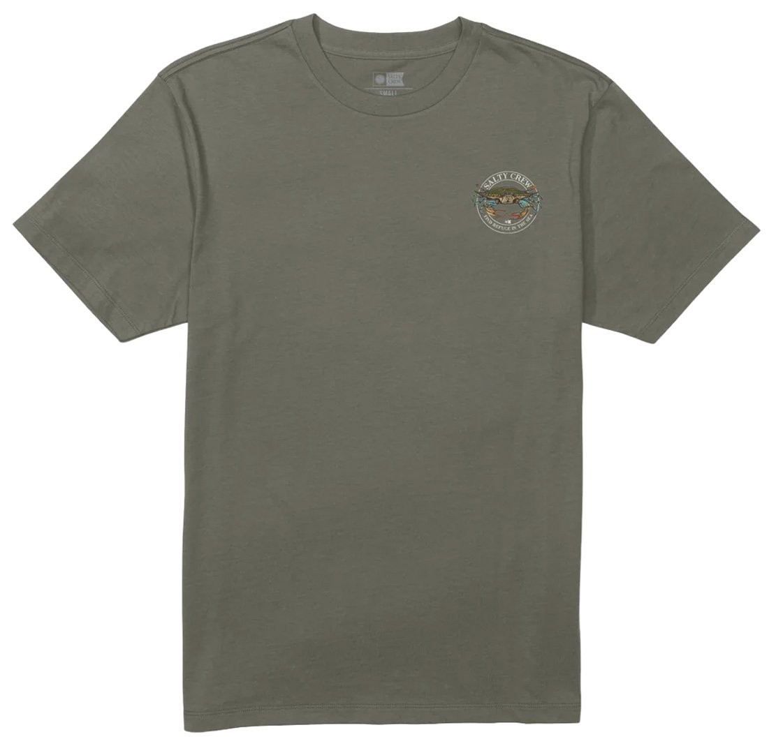 Salty Crew Jimmy SS T-Shirt – Dusty Olive – New