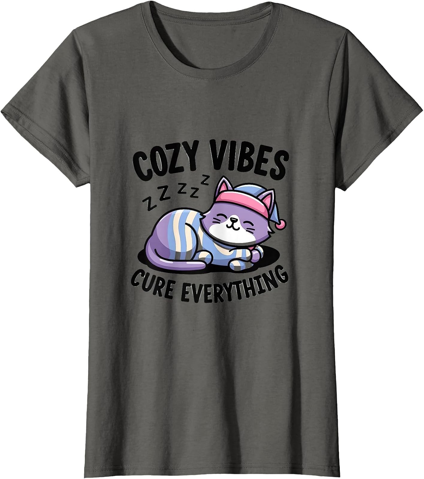 Cozy Vibes Pajama Design T-Shirt for Relaxed Comfort