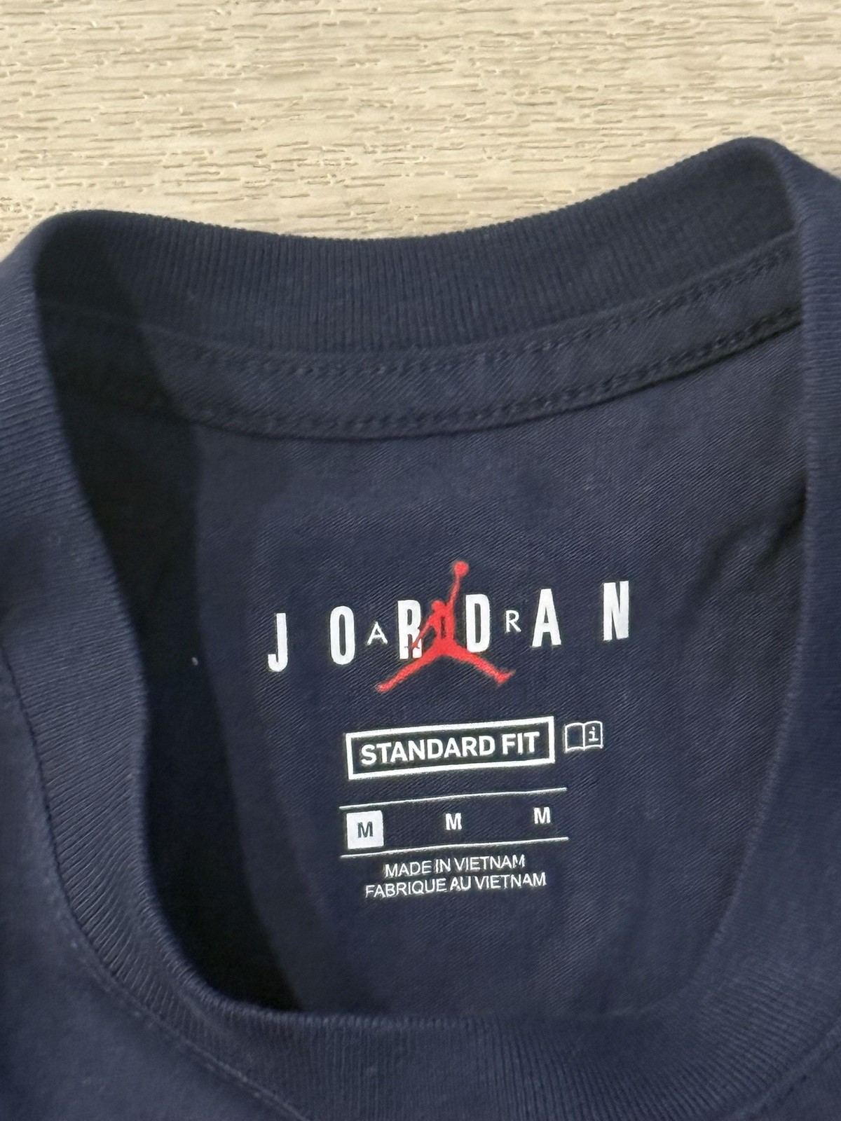 NWOT Jordan Paris Saint-Germain Logo Blue PSG Short Sleeve T Shirt M Medium