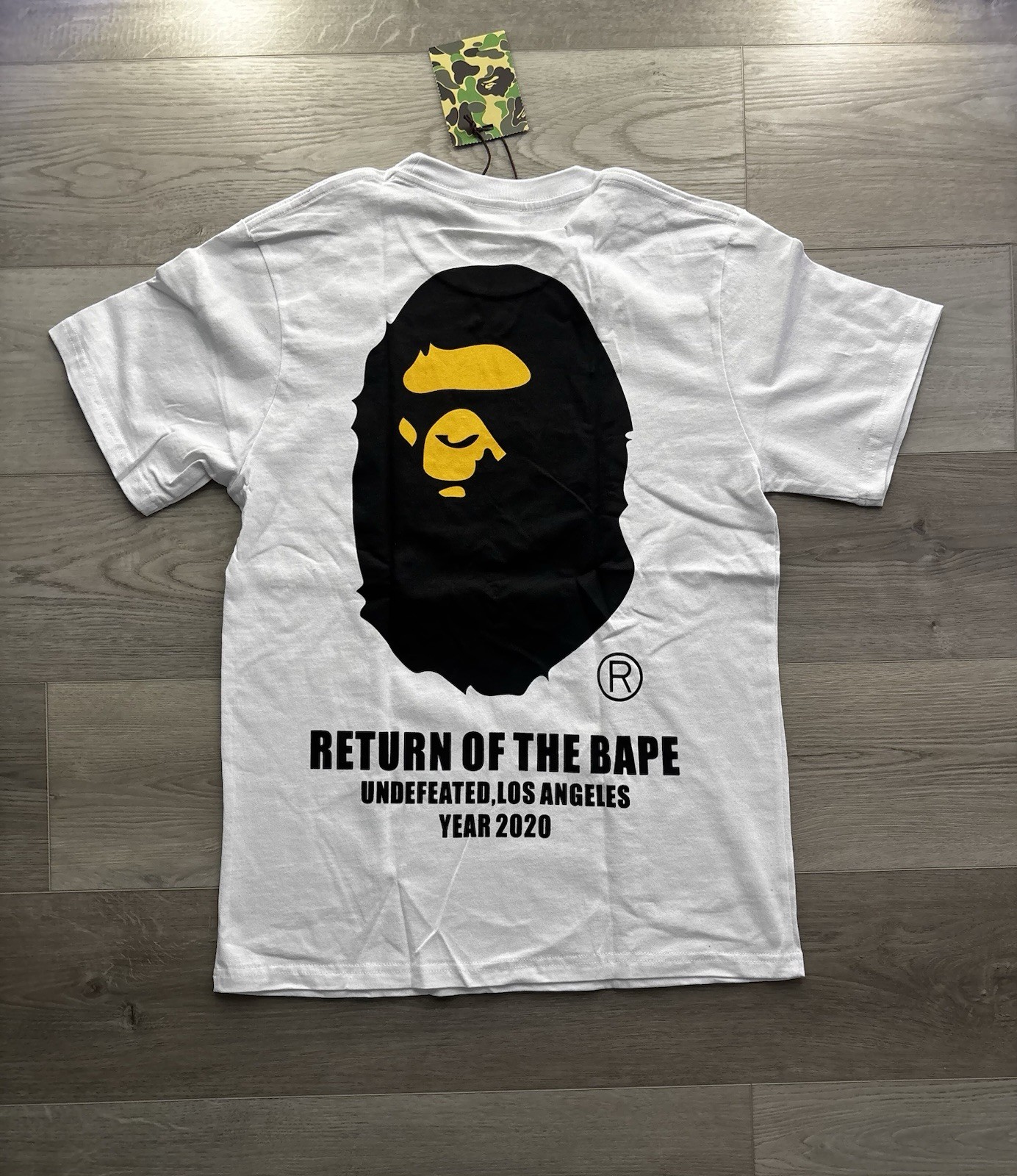 A Bathing Ape BAPE Undefeated Return of the Bape Ape Head Tee White Men’s M