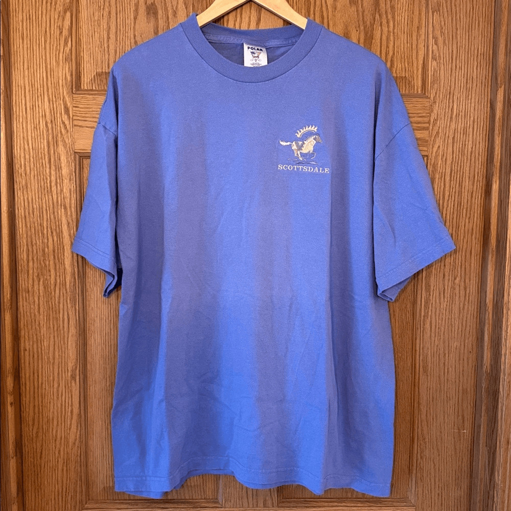 POLAR GRAPHICS Vintage 90s Y2K Southwest Embroidered Scottsdale AZ Graphic Tee