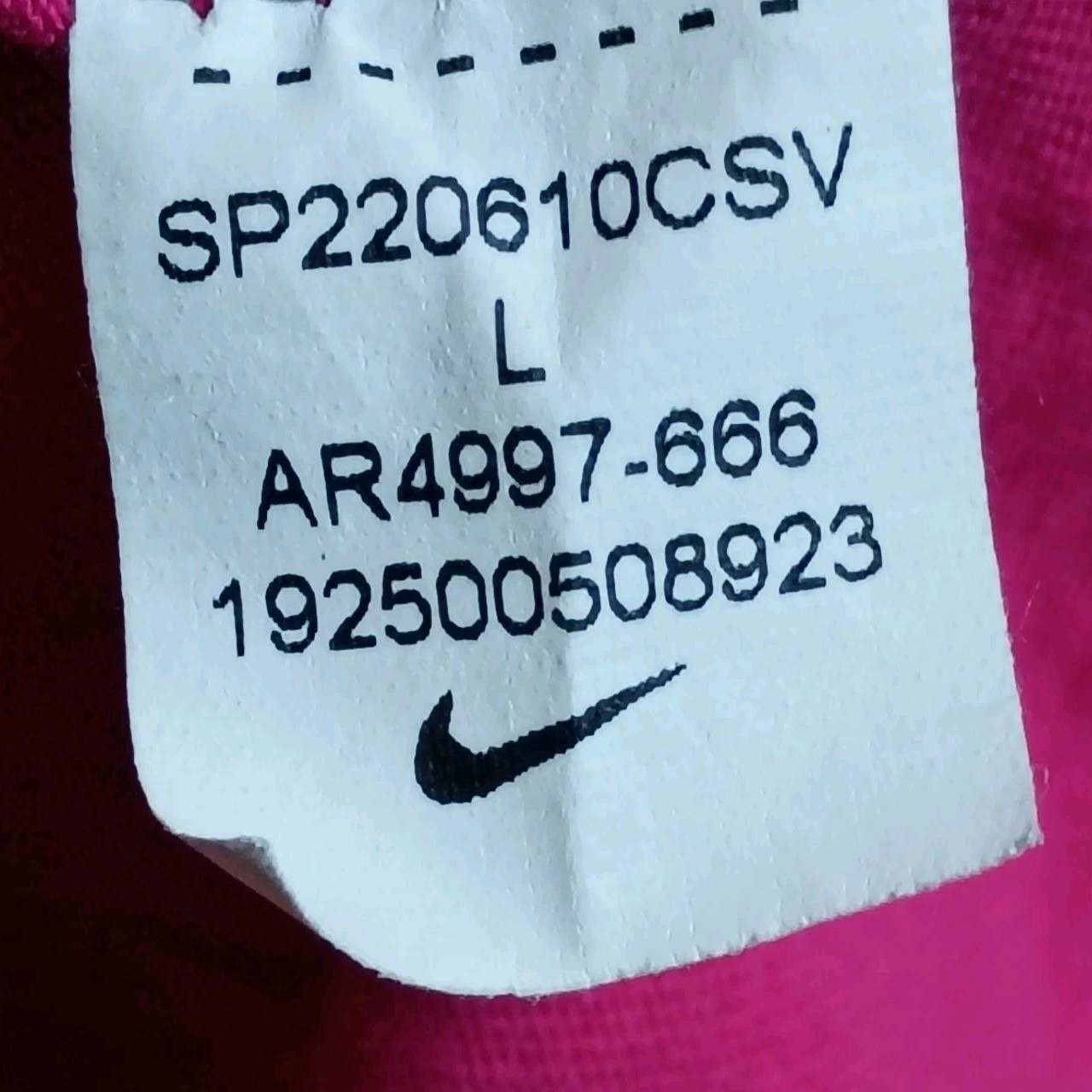 Nike Sportswear Club T-Shirt Mens L Pink Embroidered Swoosh Logo AR4997-666