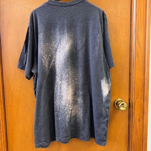 VINTAGE STYLE BLEACH WASH Unisex 3Xl Graphic Tee Just Breathe Self Care Teacher