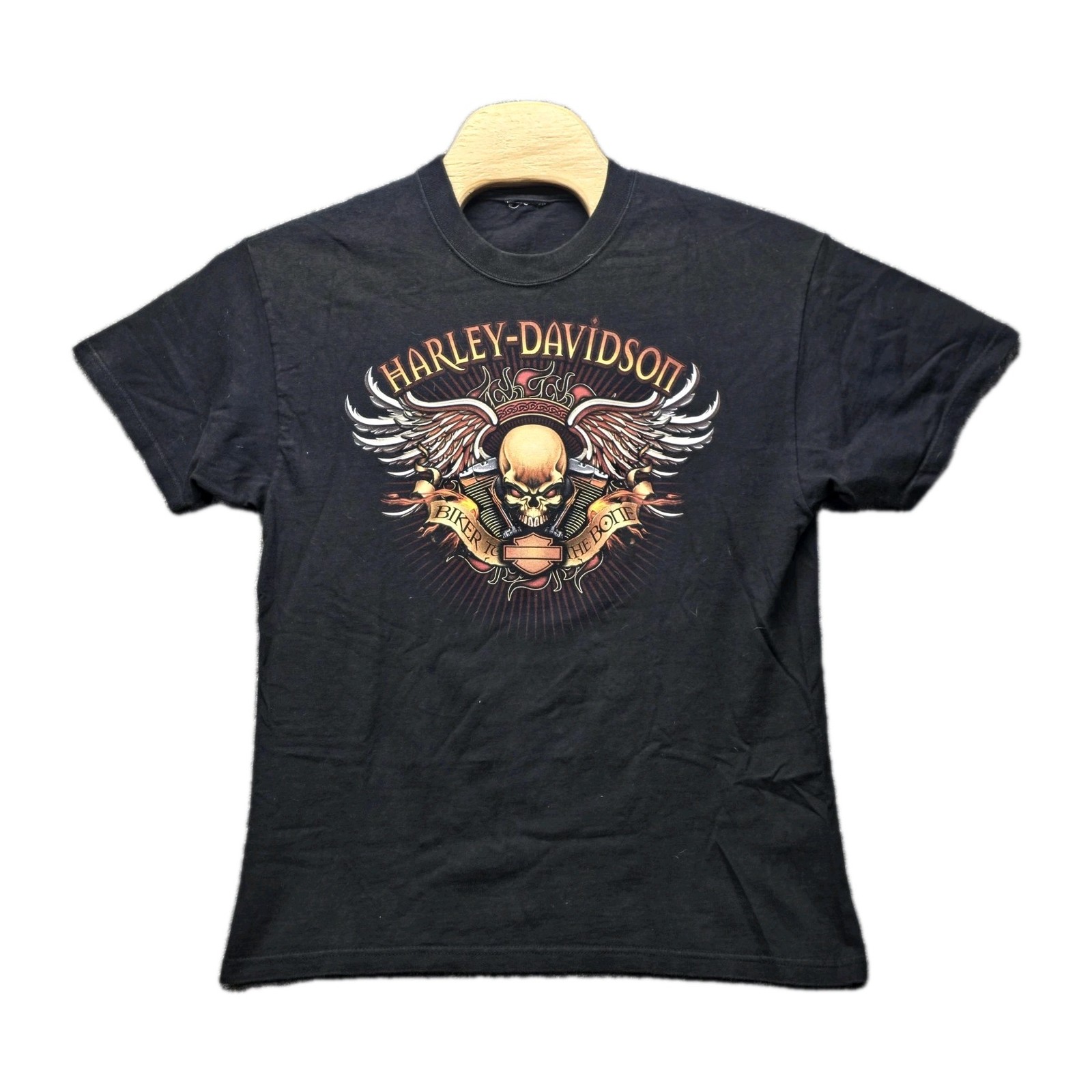 Harley Davidson Wildwood NJ T-Shirt Men Medium Pirate Skull Graphic Biker No Tag
