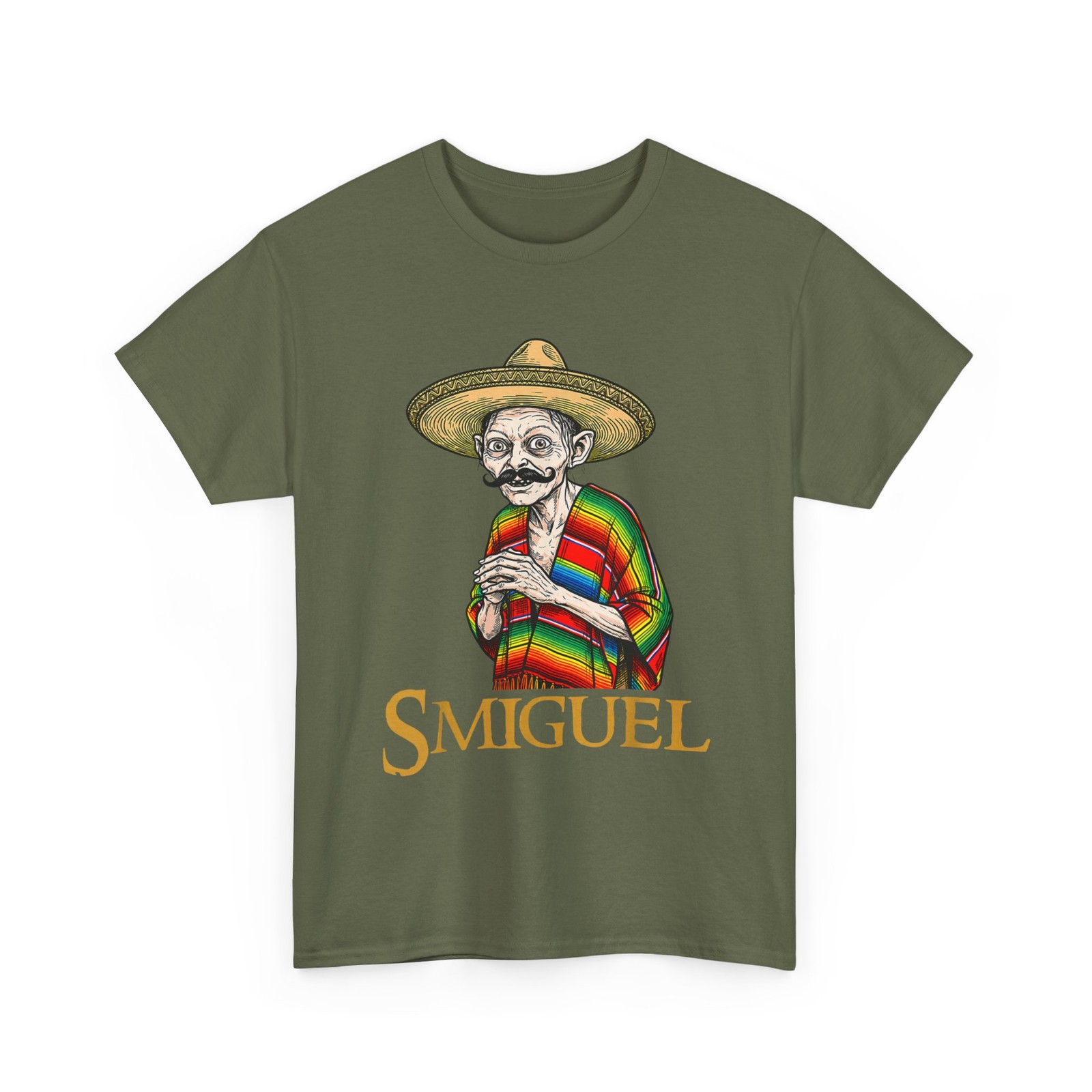 Smiguel Mexican Sombrero Funny Mexican Culture Mashup T-Shirt