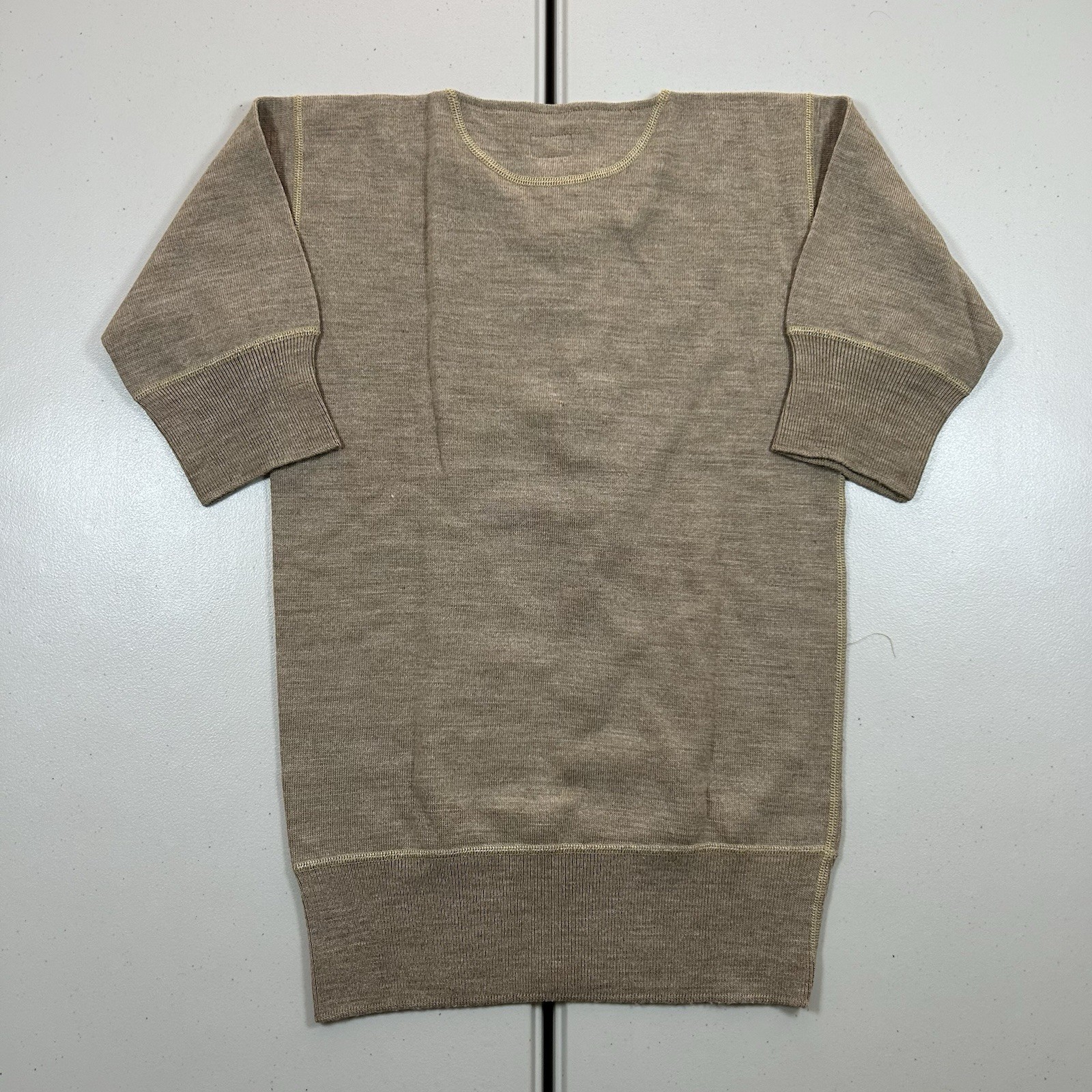 Vintage 30s 40s British Military Woolen Undershirt Henley JAEGER ALL WOOL