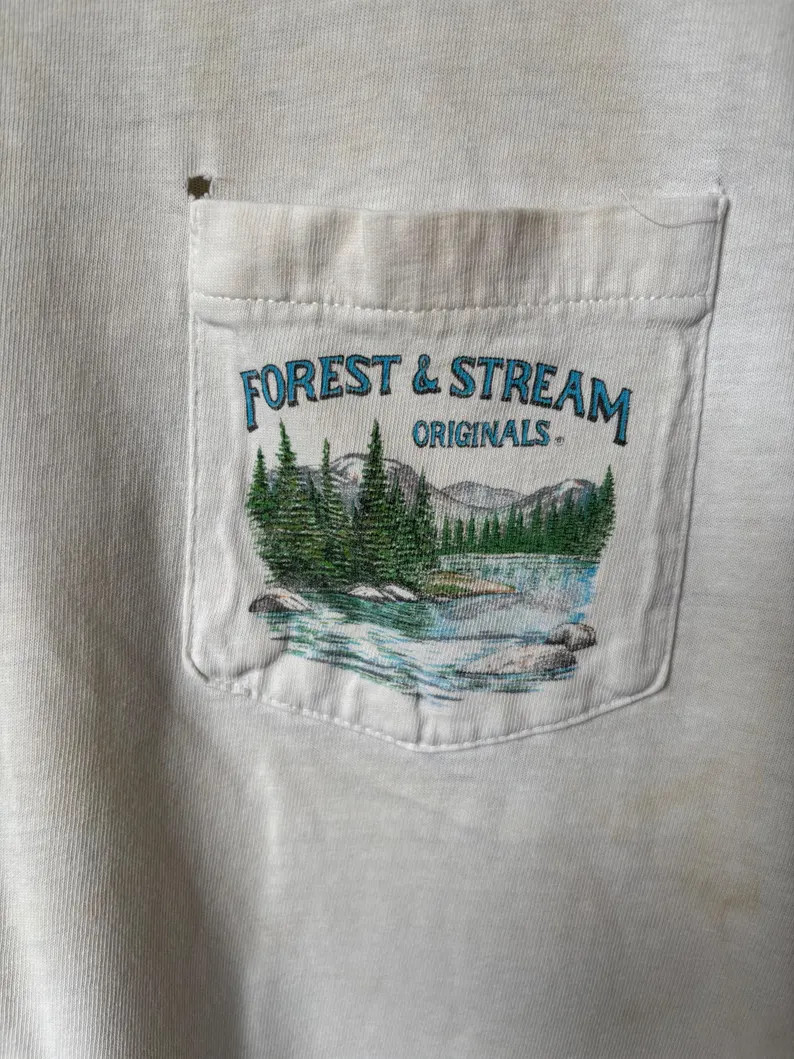 Vintage Pocket Fish Animal Graphic Comfort Tee