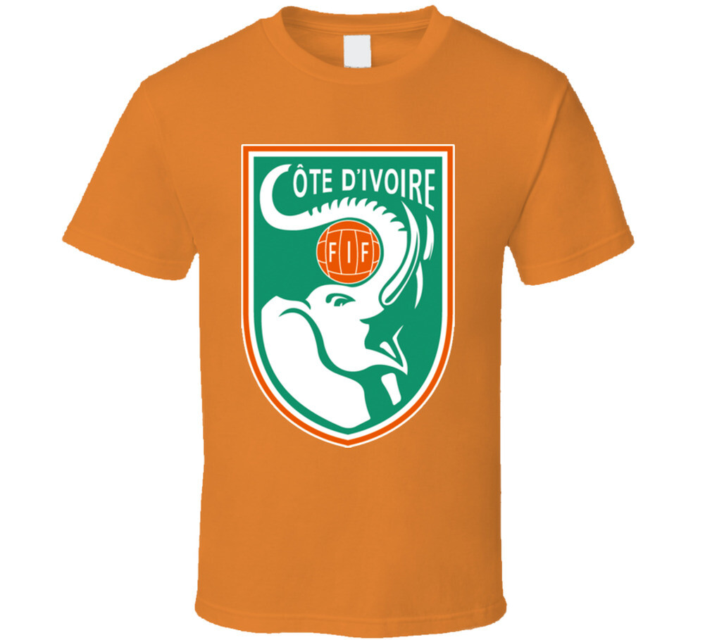 Ivory Coast Cote D’ivoire Soccer Futbol World Cup Logo Crest T Shirt