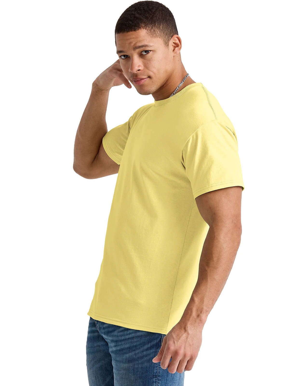 Hanes Men’s T-Shirt Essentials Short Sleeve Tee 100% Cotton Crewneck Midweight