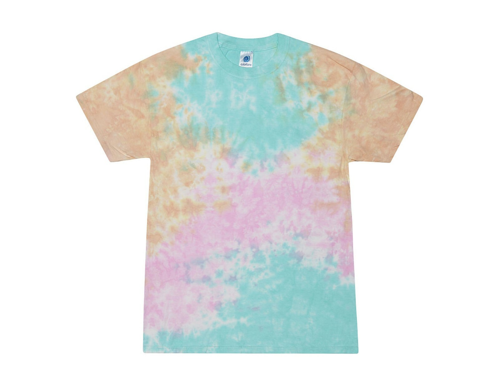 Multi-Color Rainbow New Tie Dye T-Shirts, Kids and Adult S to 5XL, Cotton 100%