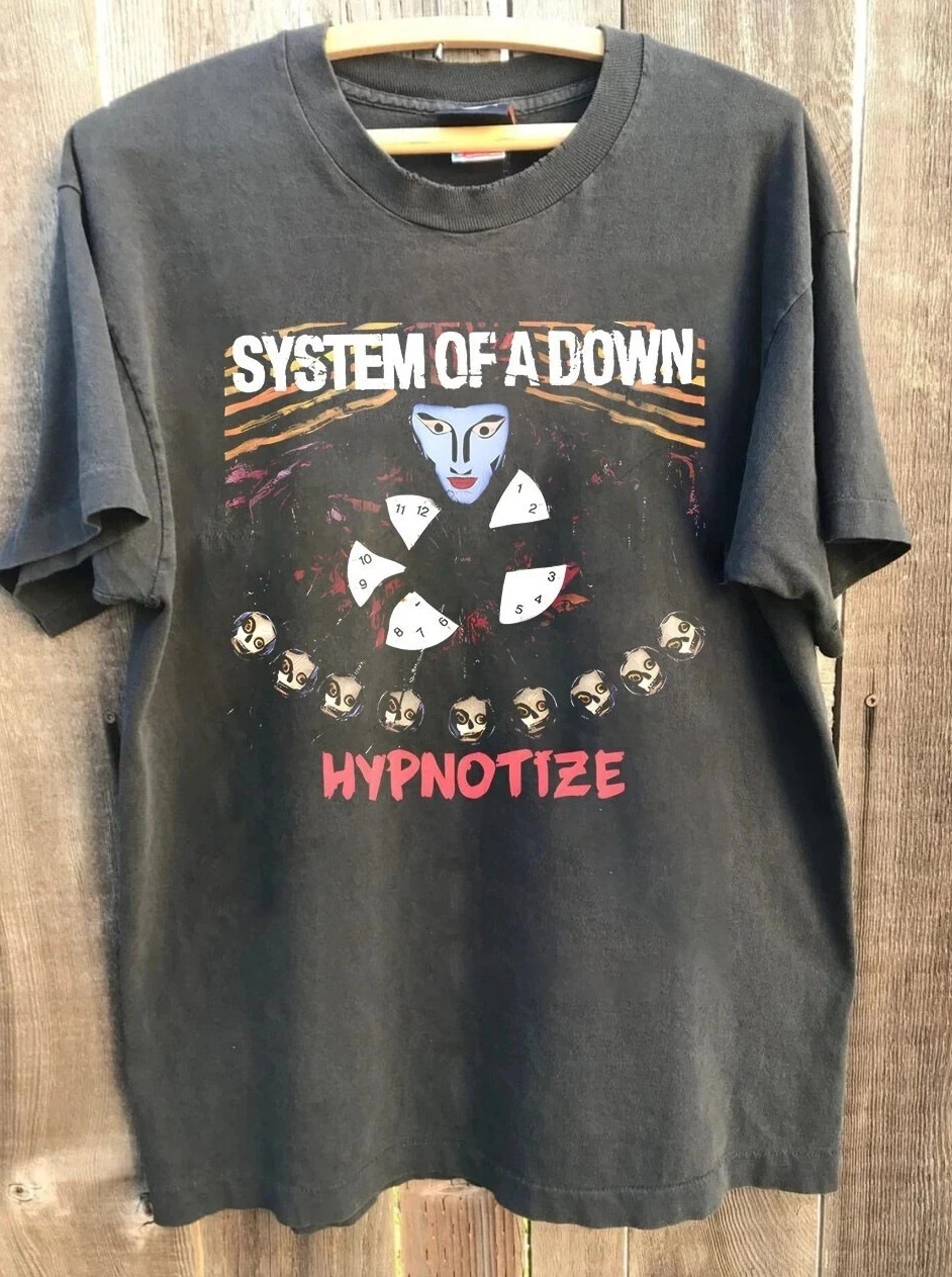 90s System Of A Down Band Retro Charcoal Unisex Tshirt Men Women S-5XL
