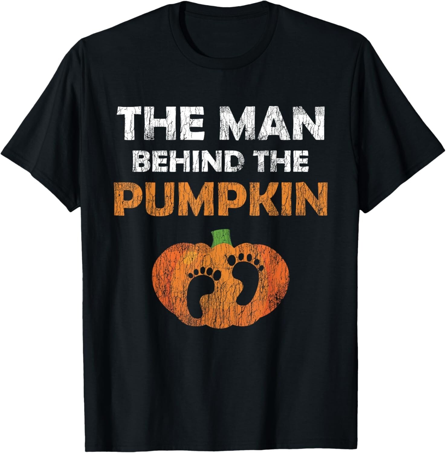 Pregnant Halloween Costume for Dad Expecting Lil Pumpkin T-Shirt
