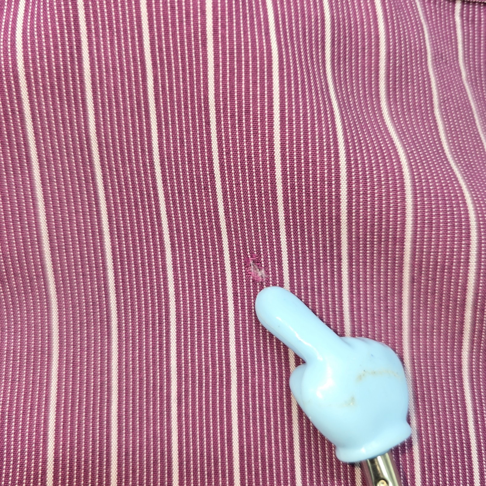 Polo Mens Purple Striped Button Up Chest Pocket Shirt XXL Regular