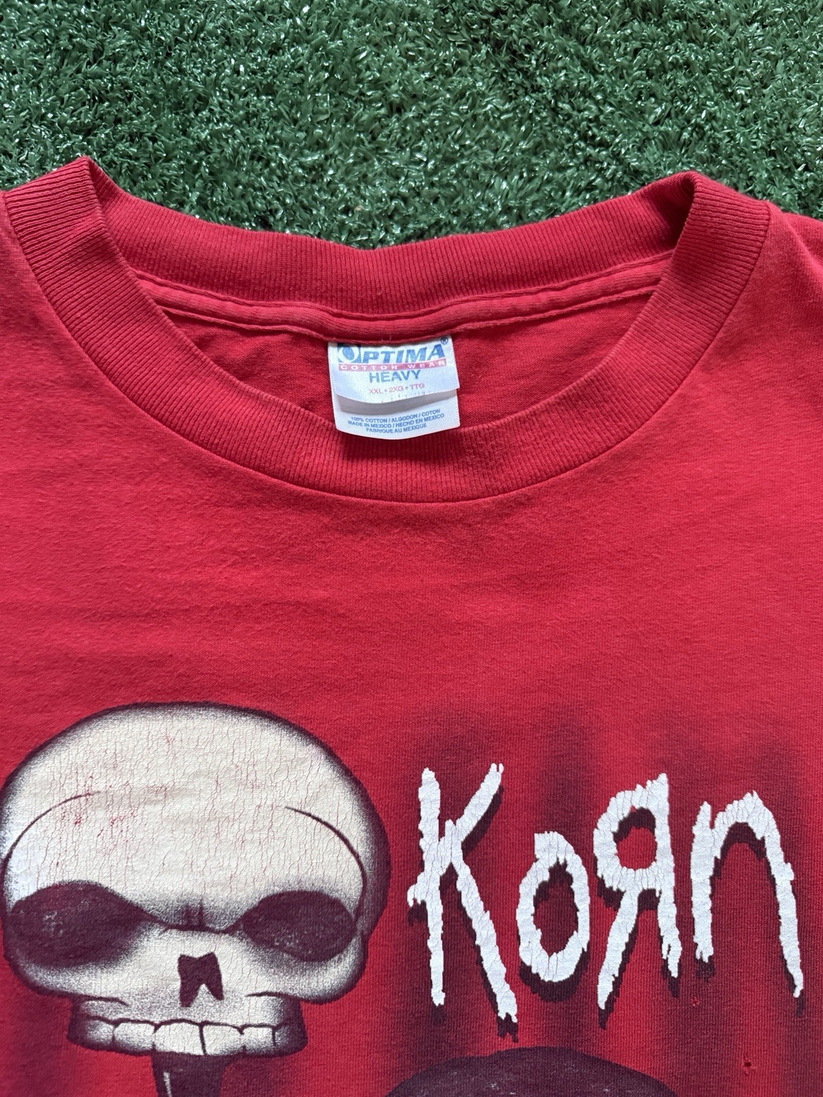 Vintage 2001 Licensed Korn Family Values Red Size XXL Band Tee
