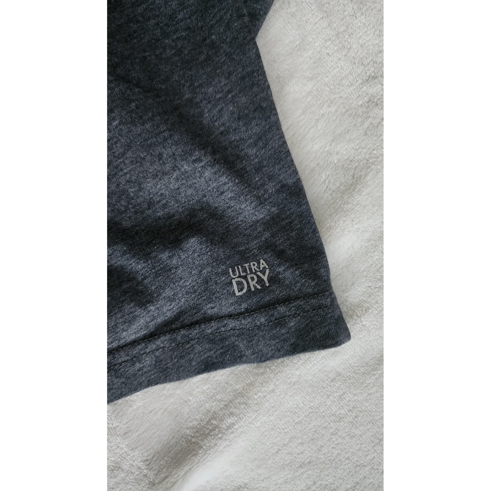 Lacoste Sport Mens Ultra Dry T-Shirt Charcoal Gray Heather Logo Tee US 2XL