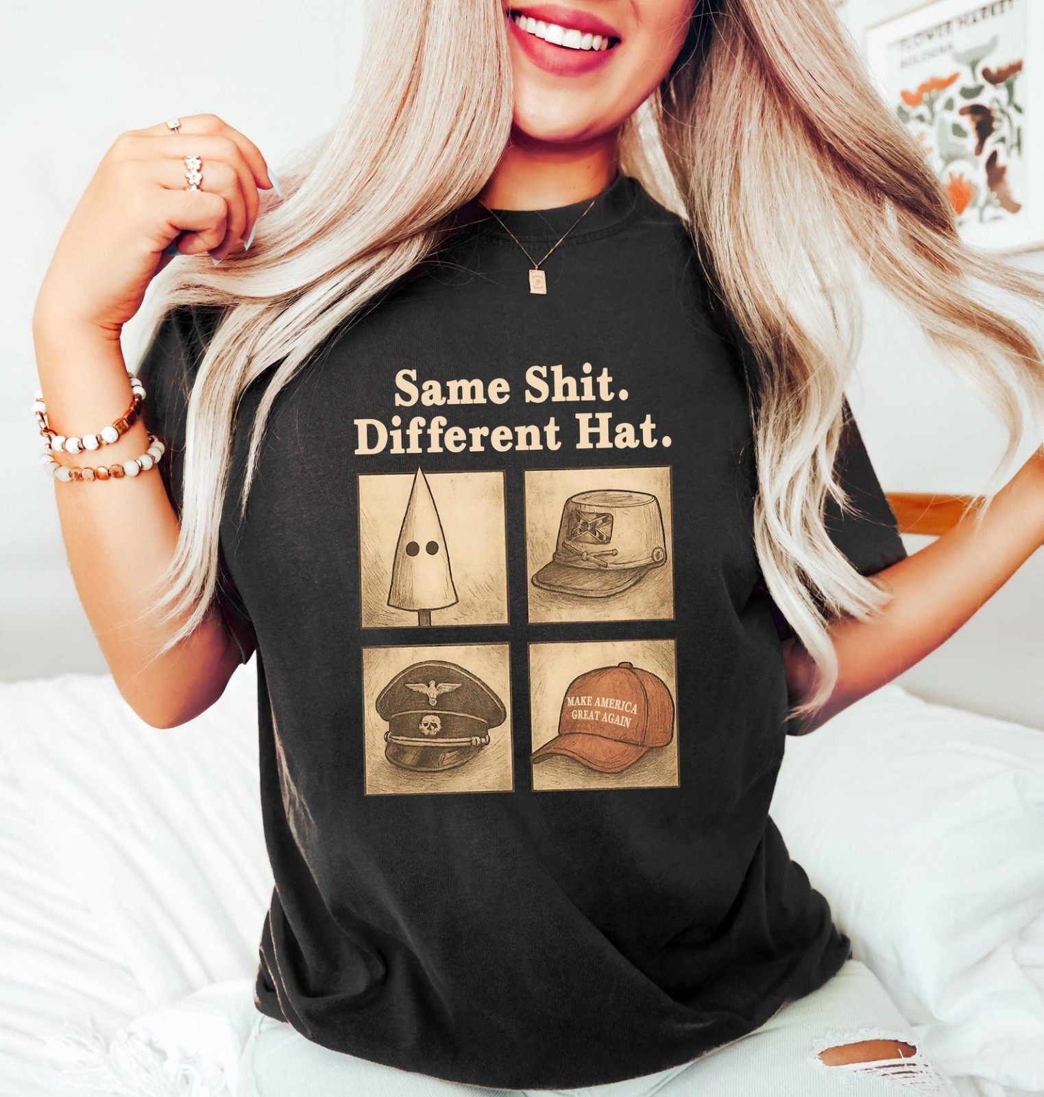 Same ShJt Different Hat Shirt, Political Tshirt, Unisex Tee, Gildan 5000 Tee
