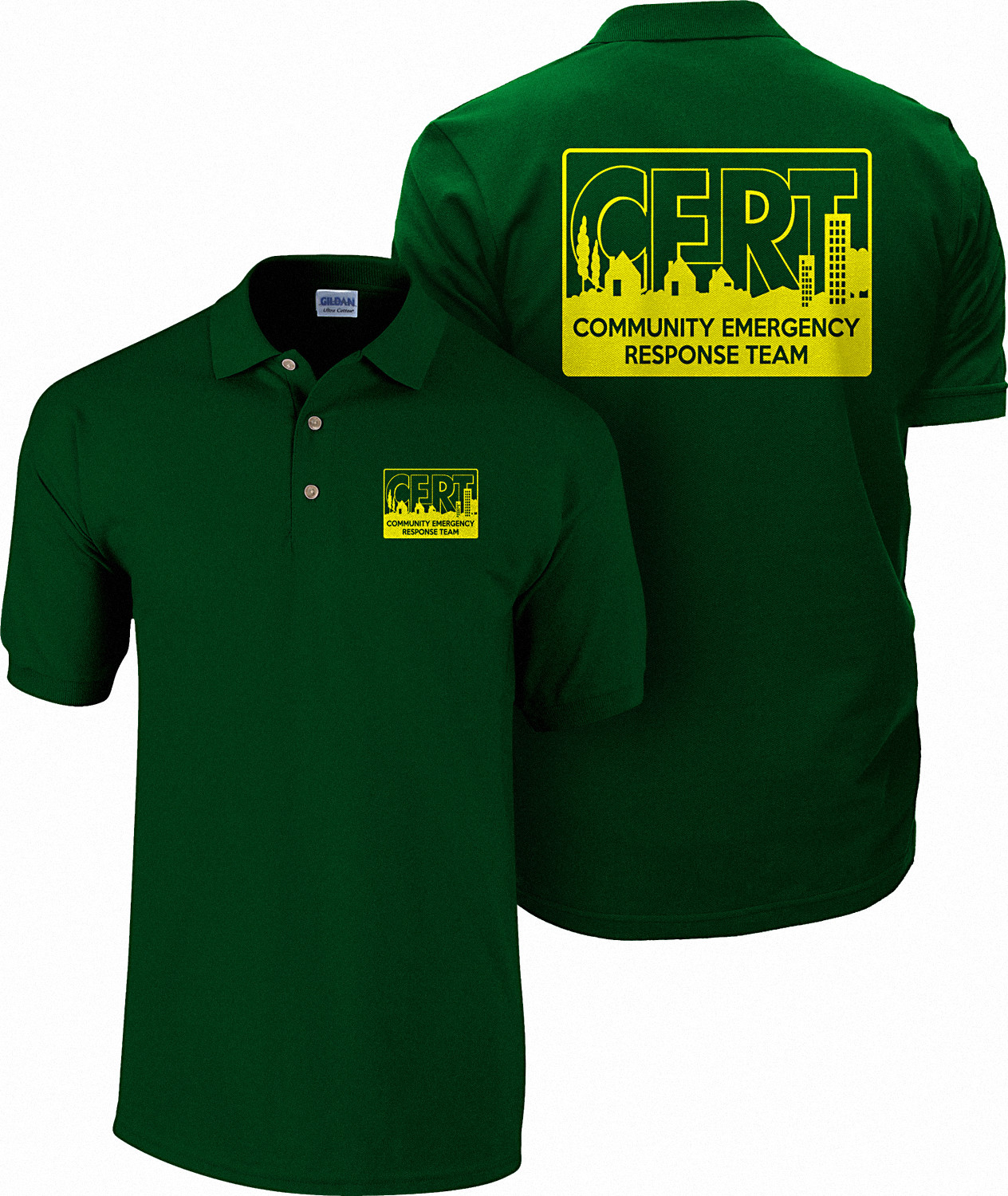 CERT Polo shirt, Community Emergency Response Team shirt, Preparedness, Safety