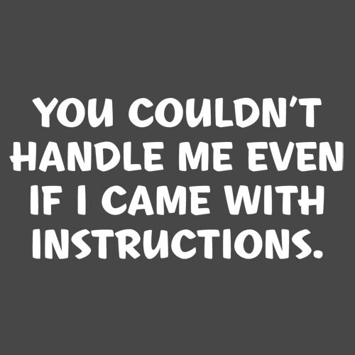 You Couldn’t Handle Me Even Sarcastic Humor Graphic Novelty Funny T Shirt