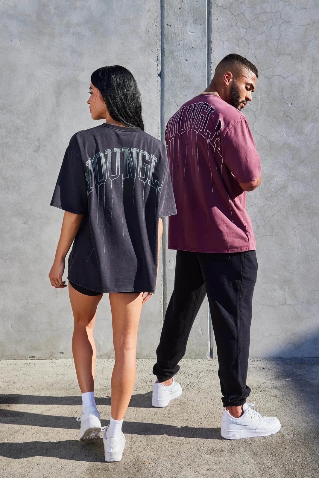 Printed Oversized Stylish Short Sleeved Cotton T-shirt Men & Women Gym Training