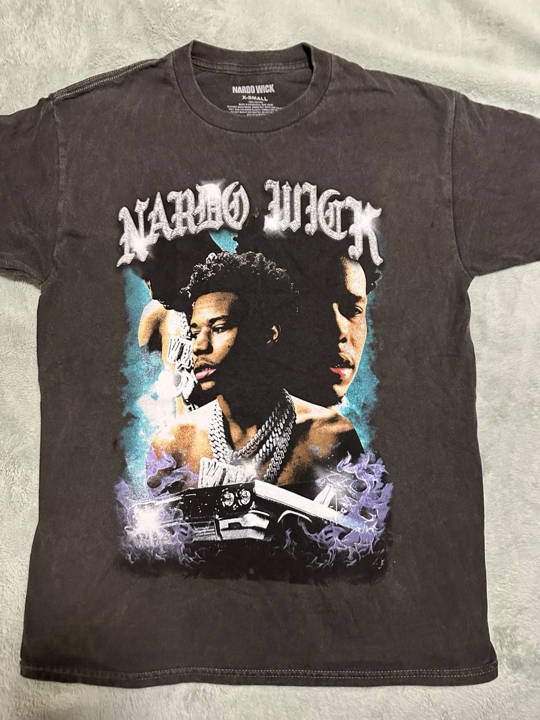 Nardo Wick Graphic Washed Cotton T-Shirt, XS