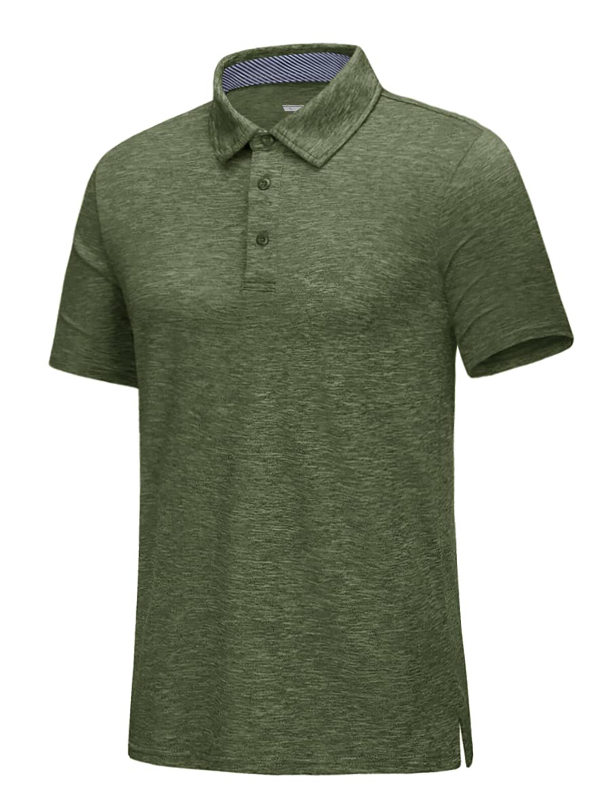 Men’s Short Sleeve Polo Golf Shirts 3-Button Moisture Wicking Athletic T-Shirts