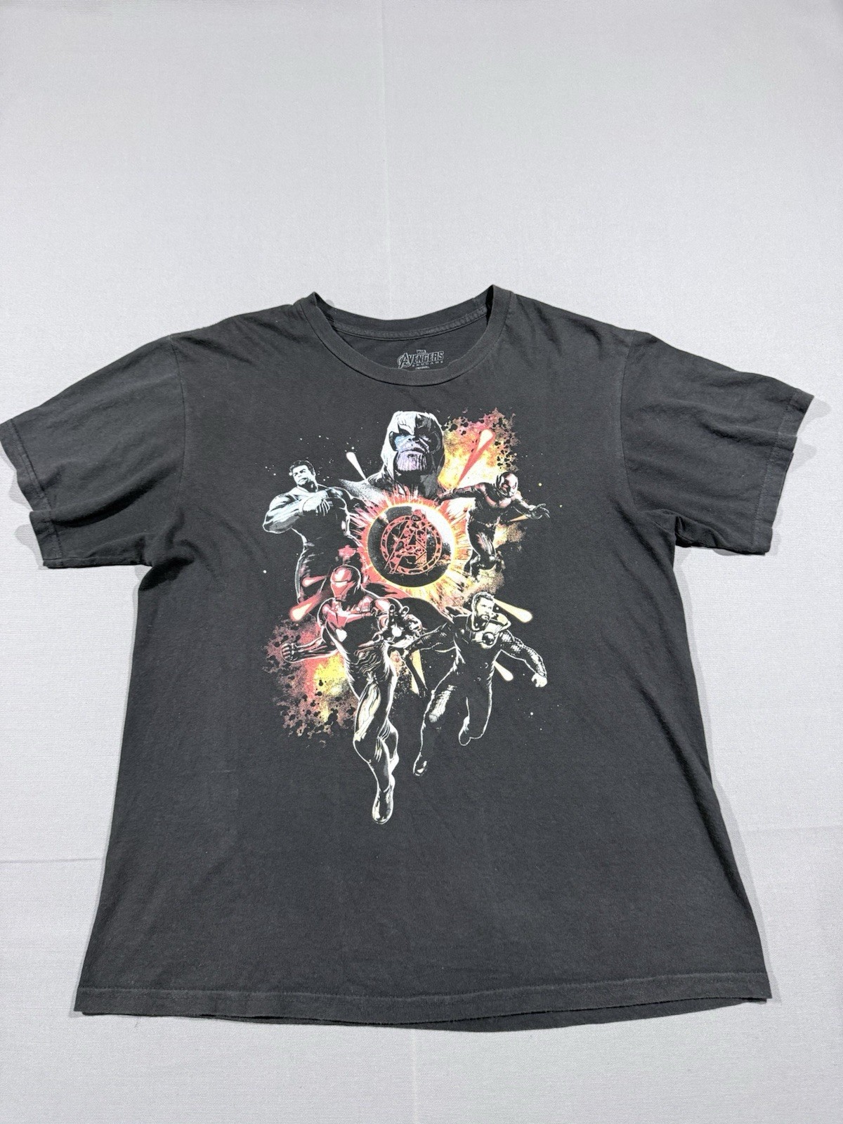 Marvel Avengers Endgame Black Graphic Tshirt Youth XL