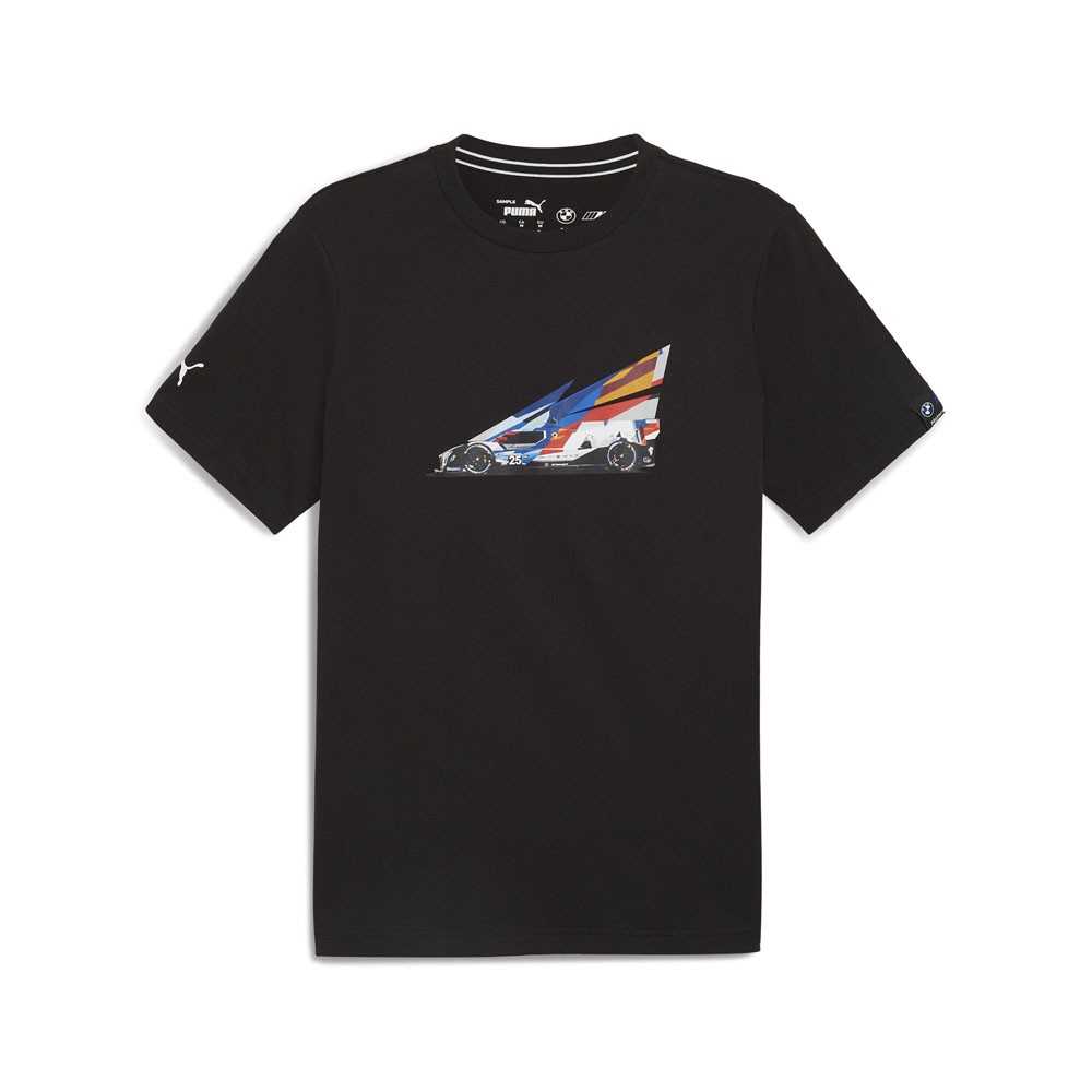 PUMA Bmw M Motorsport Car 2 Graphic Crew Neck Short Sleeve T-Shirt Mens Black Ca