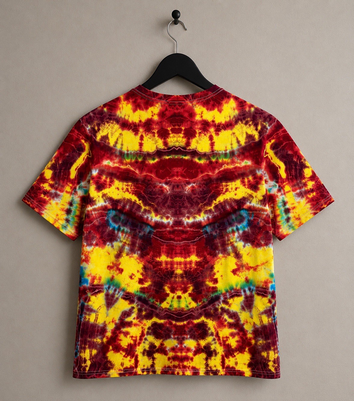 Hand Dyed Tie Dye T Shirt XL Unisex For Men And Women