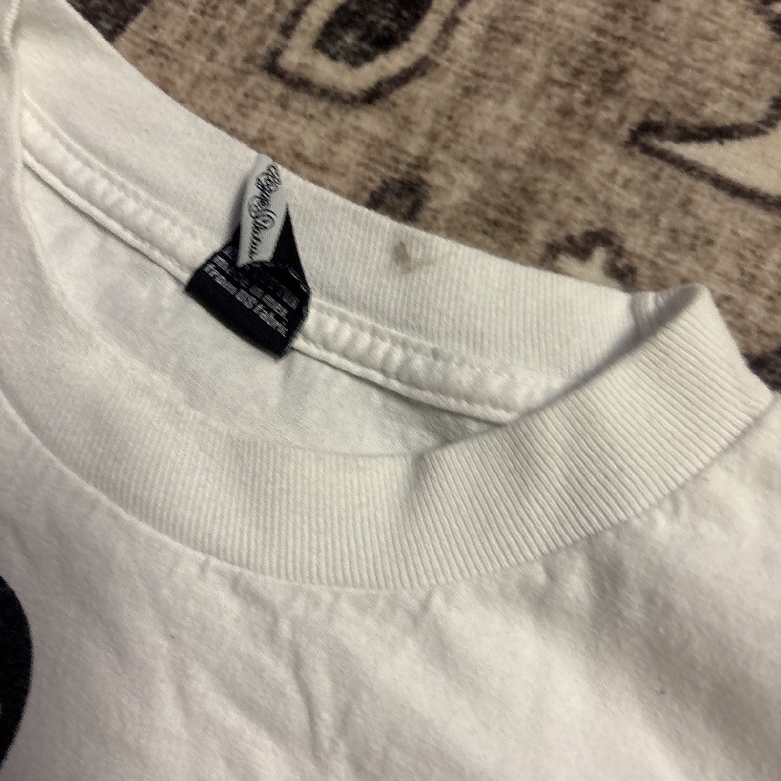 White Y2K Rogue Status Mean Street Short-sleeve T-shirt Size Medium