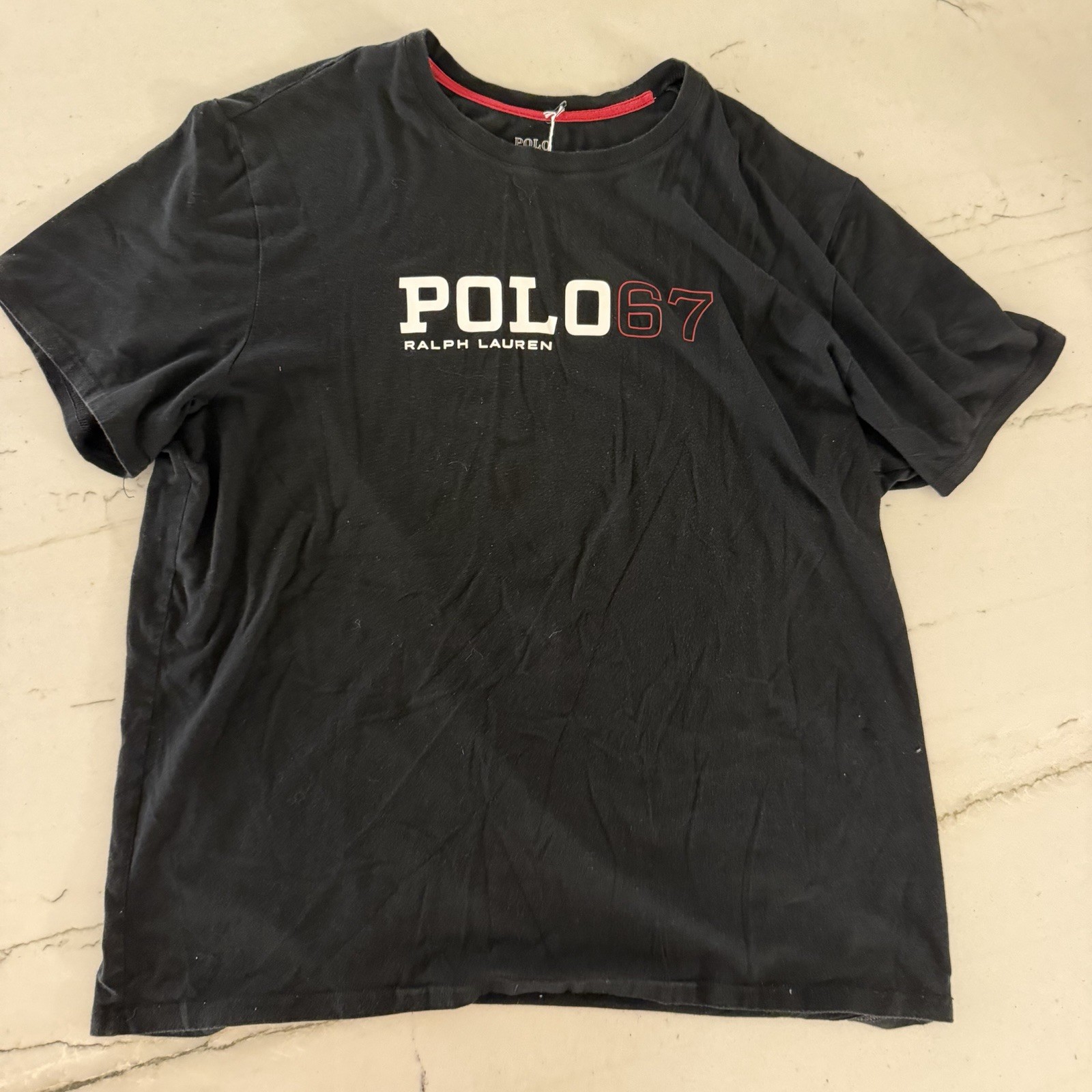Polo Ralph Lauren Men’s Classic Fit Graphic RL 67 Pony T-Shirt Tee Black XL